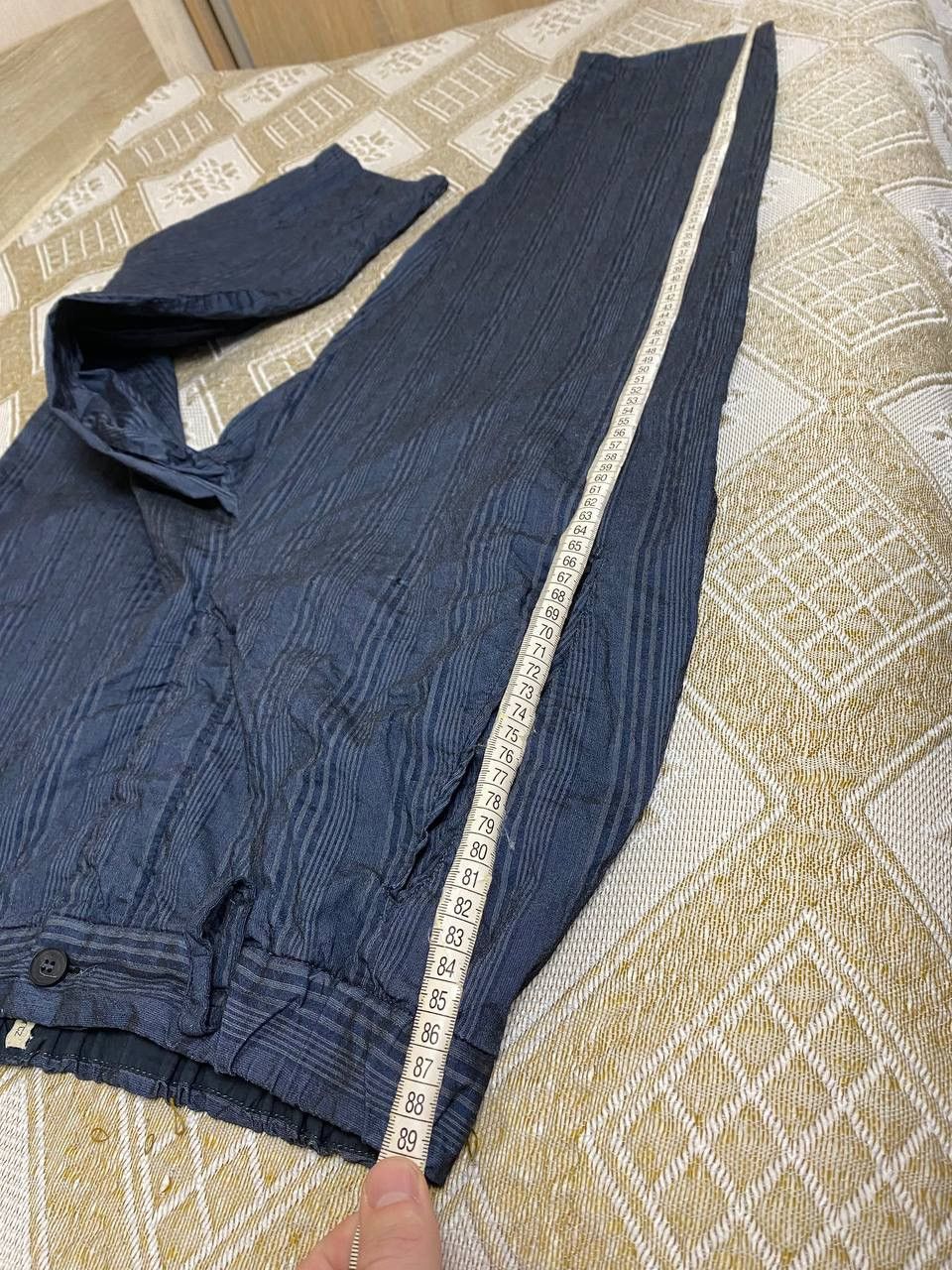 Annette Gortz 🔥 Annette Gortz Baggy Trousers Pants Striped Blue Wide Size 26" / US 2 / IT 38 - 7 Thumbnail