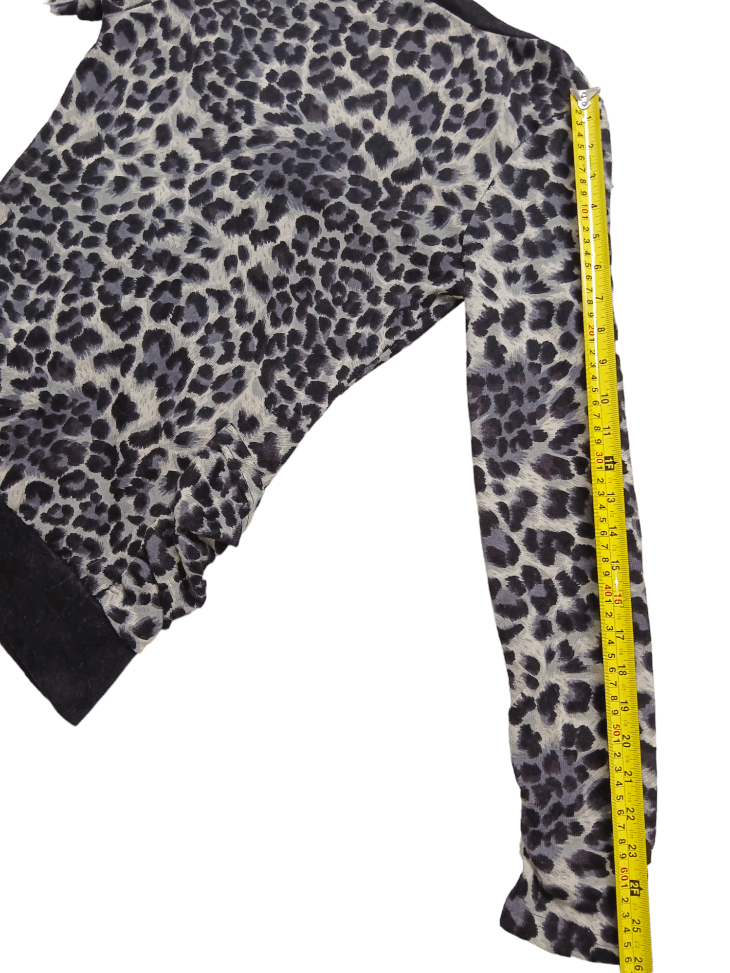 Japanese Brand Mink Mossi Leopard Faux Fur Printed Cardigan Size M / US 6-8 / IT 42-44 - 7 Thumbnail