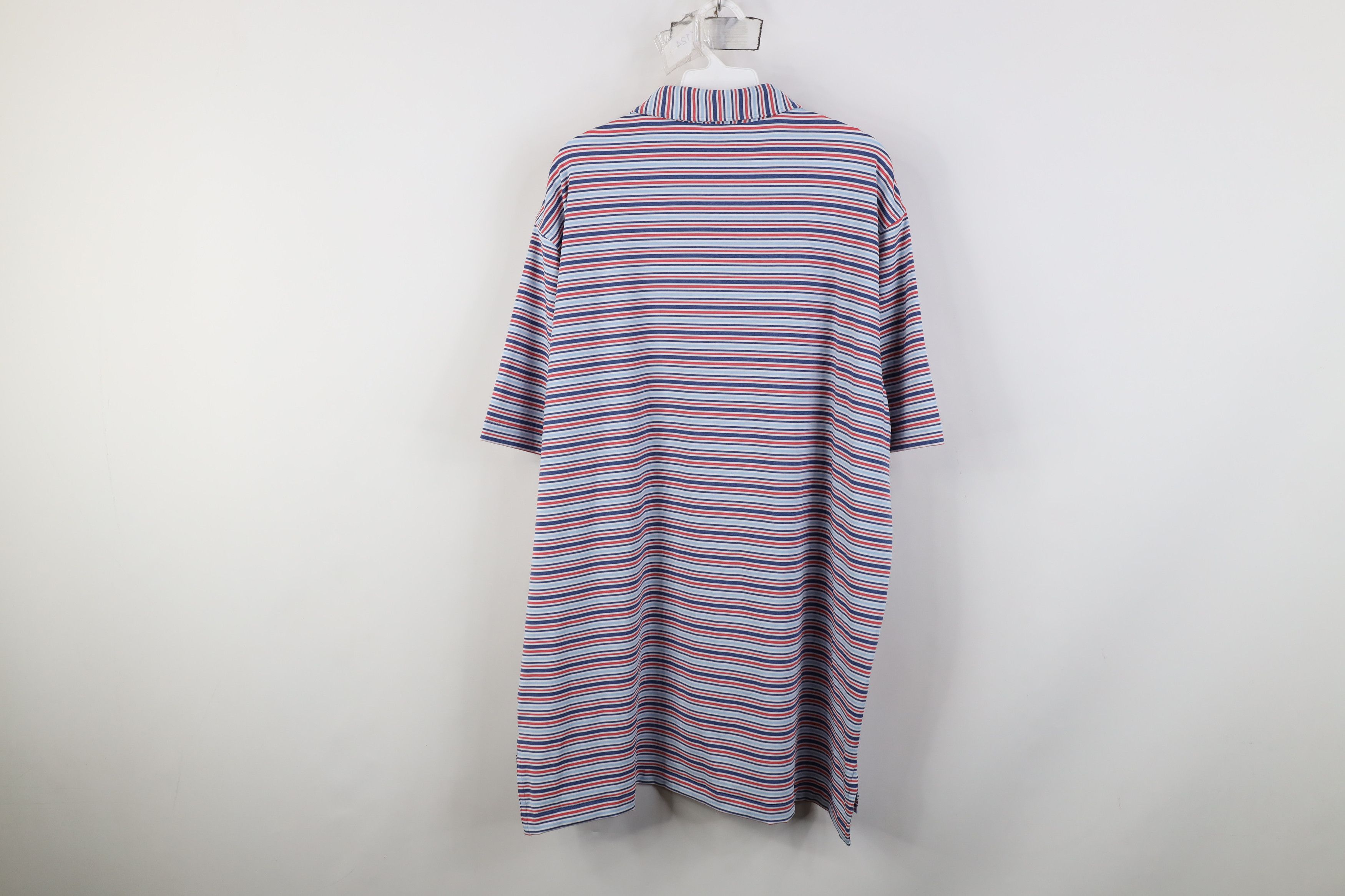 Peter Millar Peter Millar Summer Comfort Striped Knit Golf Polo Shirt Size US XL / EU 56 / 4 - 9 Thumbnail