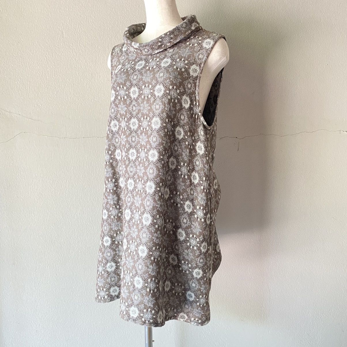Designer × Japanese Brand Apsara Gray Sleeveless Knit Dress Size S / US 4 / IT 40 - 19 Thumbnail