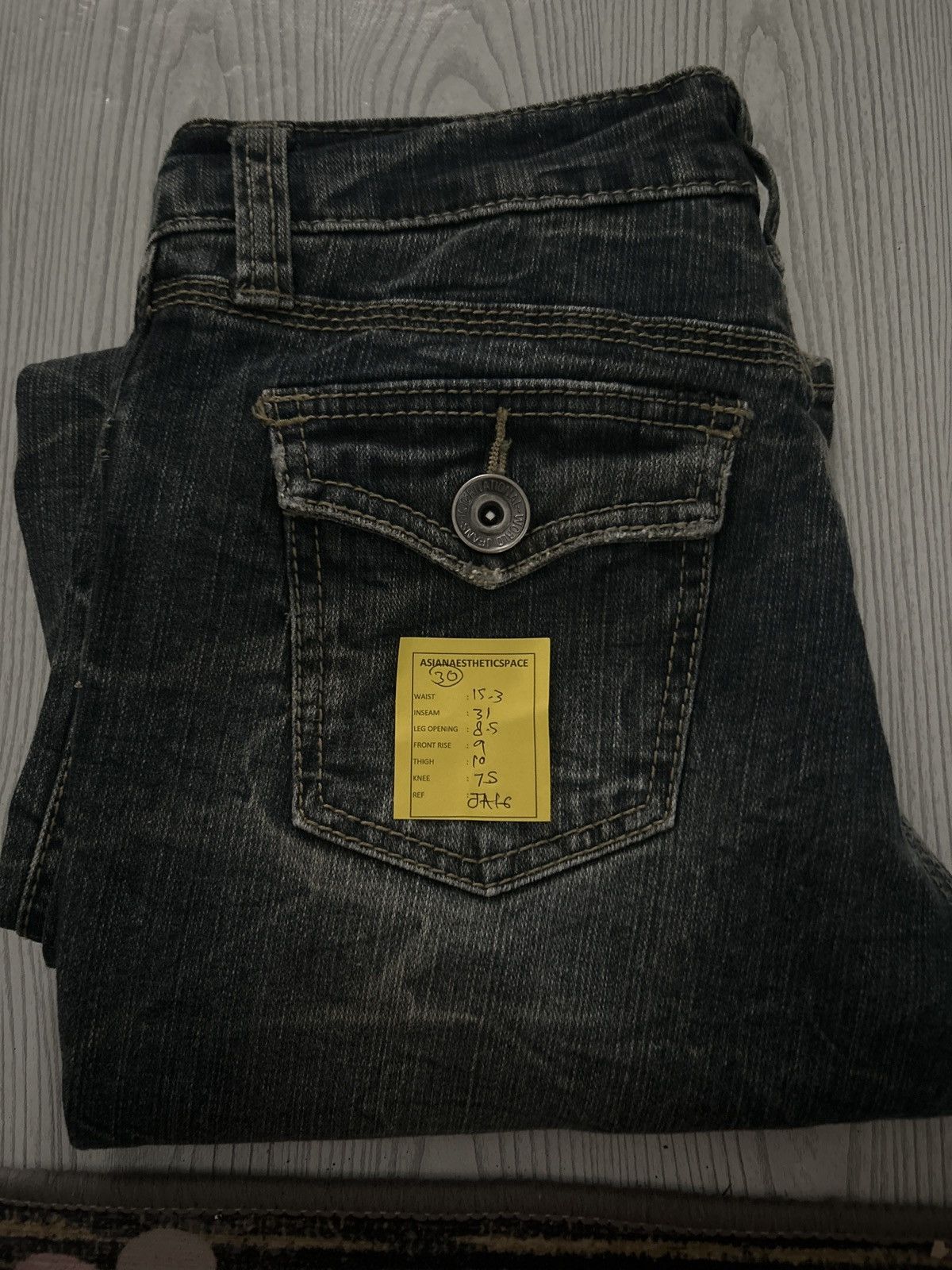 Hysteric Glamour × If Six Was Nine × Japanese Brand Flare Colza Japan Clawn Marks Fade Washed Heavy Whiskered Size US 30 / EU 46 - 18 Thumbnail