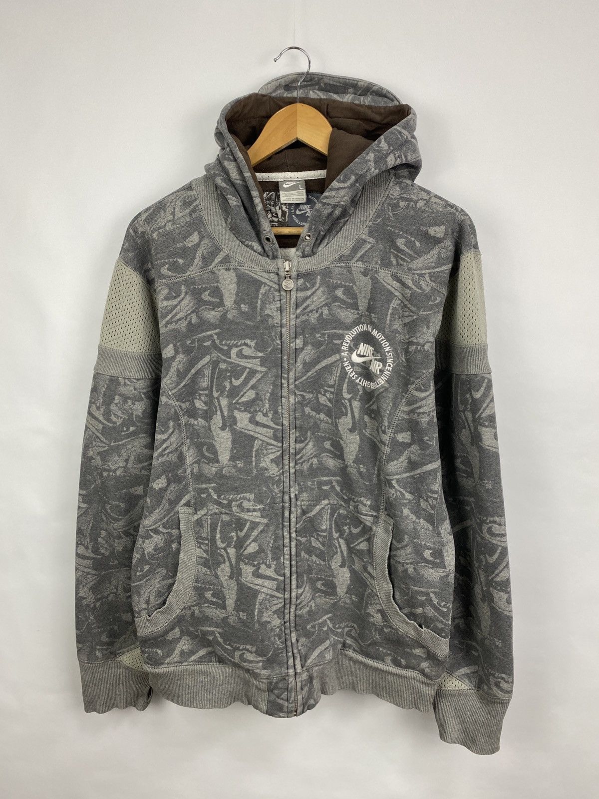 Nike 🇺🇸 Vintage 90s Nike Athletic Zip Hoodie Rare Retro Y2K Hype Size US L / EU 52-54 / 3 - 3 Thumbnail