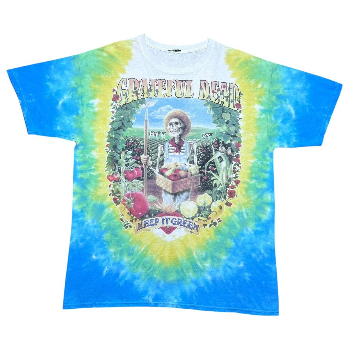 Liquid Blue Vintage 2000s Grateful Dead Liquid Blue Keep It Green TShirt Size US XL / EU 56 / 4 - 1 Thumbnail
