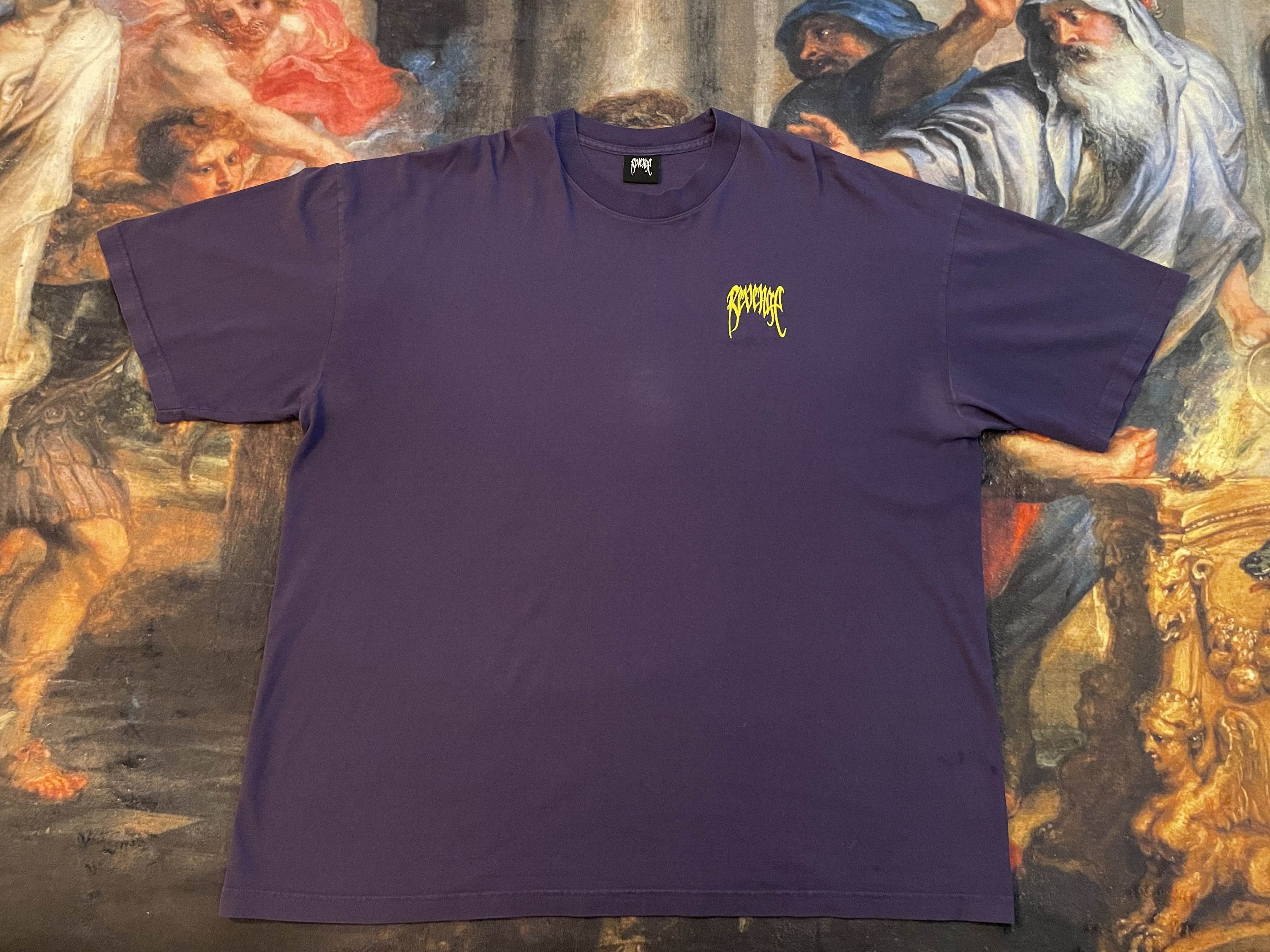 Revenge Basic Embroidered Logo Tee (Purple) Size US XXL / EU 58 / 5 - 1 Thumbnail