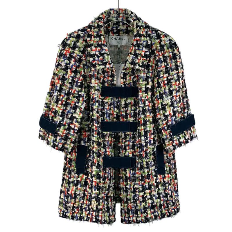 Chanel Chanel Colorful Cotton Women's Jacket 0089 Size XS / US 0-2 / IT 36-38 - 1 Thumbnail