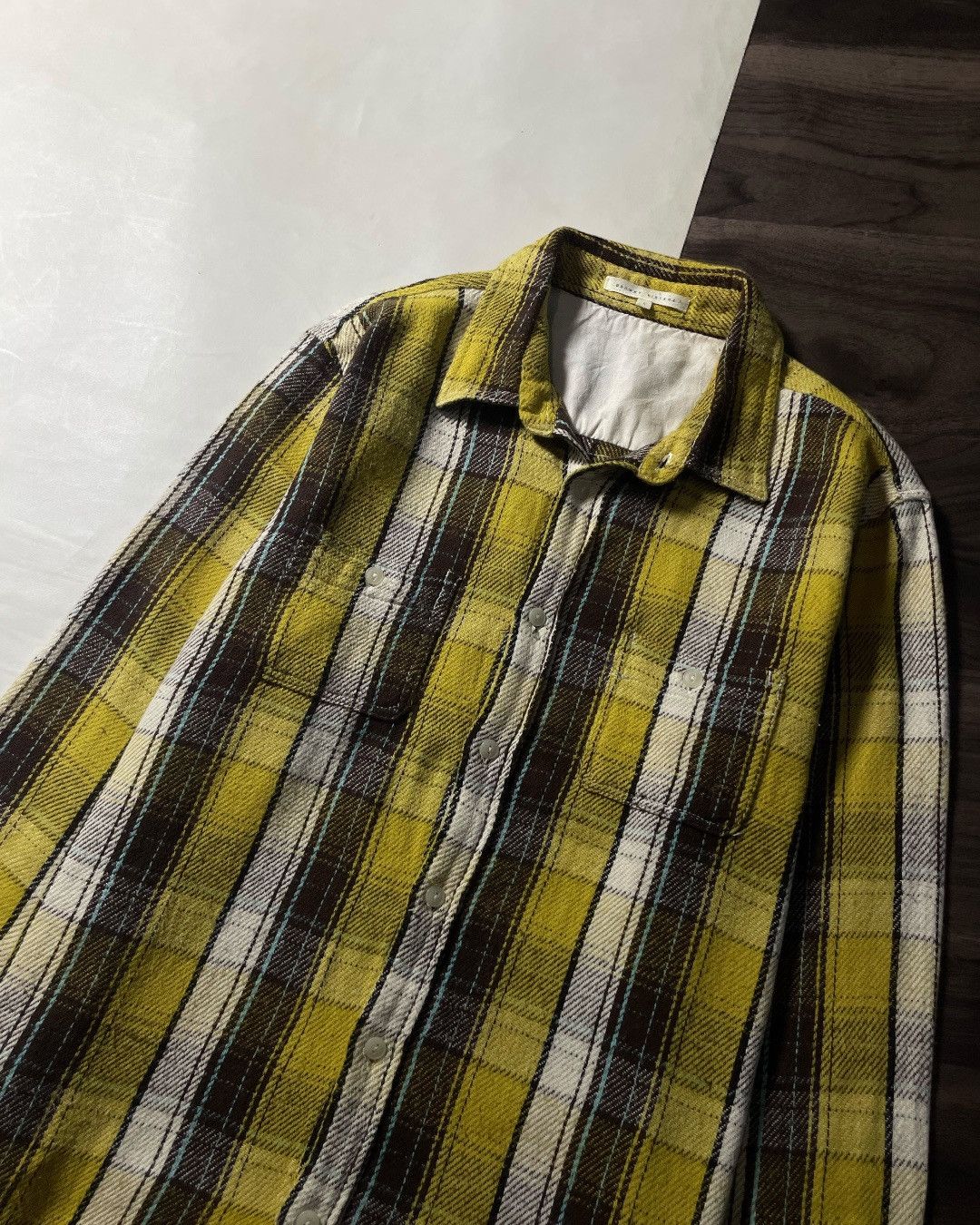 Japanese Brand FLANNEL SHIRT DOUBLE POCKET BROWNY VINTAGE SIZE L FIT M Size US L / EU 52-54 / 3 - 3 Thumbnail