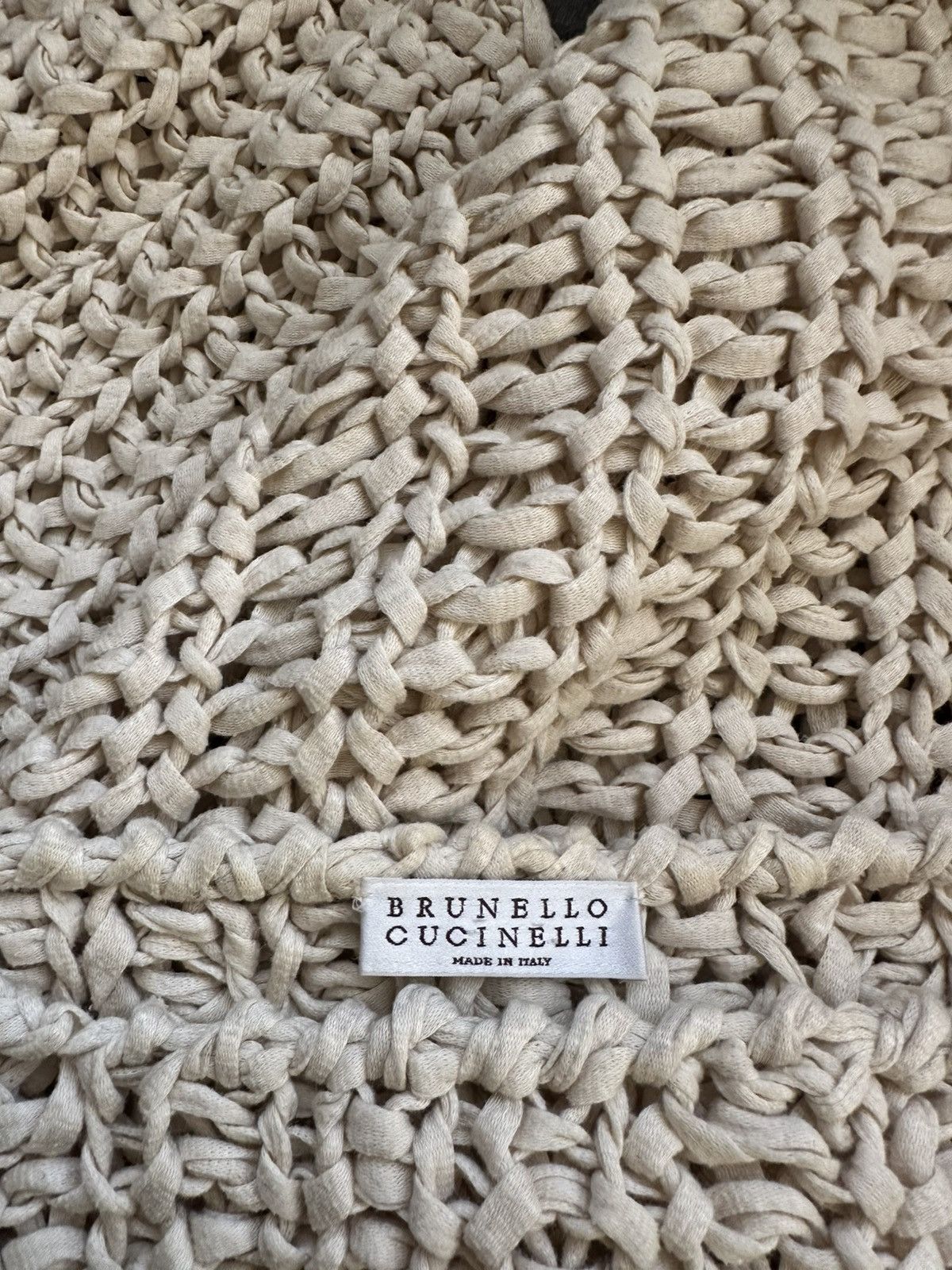 Brunello Cucinelli Luxury designer quality short sleeve crochet sweater Size M / US 6-8 / IT 42-44 - 9 Thumbnail