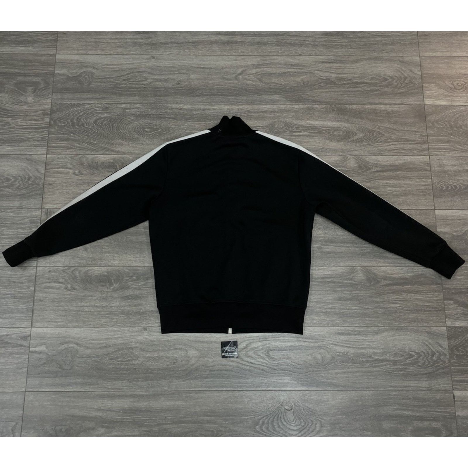 Palm Angels Size L - Palm Angels Classic Track Jacket ' Black White ' Size US L / EU 52-54 / 3 - 8 Thumbnail