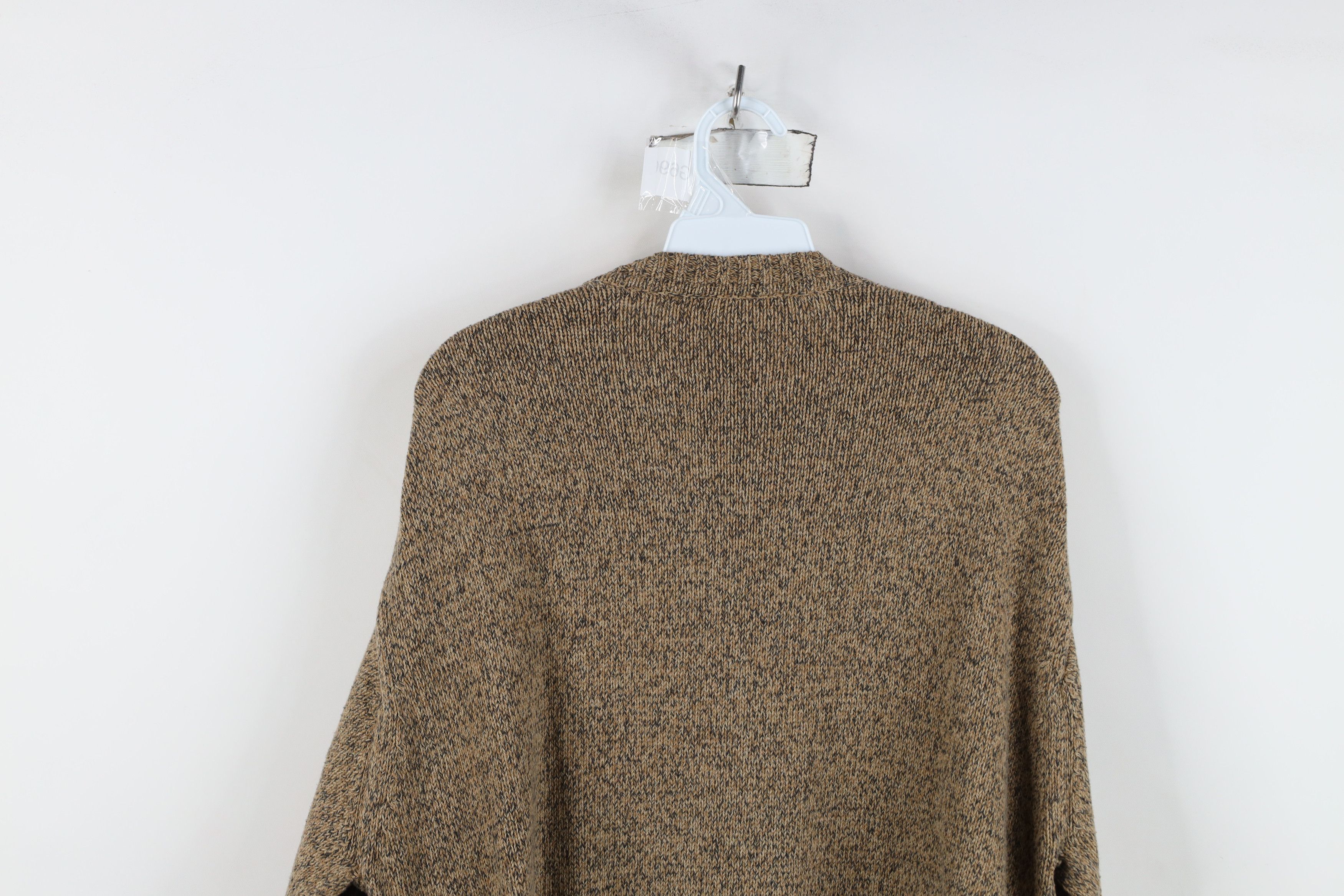 Vintage Vintage 90s Streetwear Checkered Plaid Knit Sweater Brown Size US XL / EU 56 / 4 - 8 Thumbnail