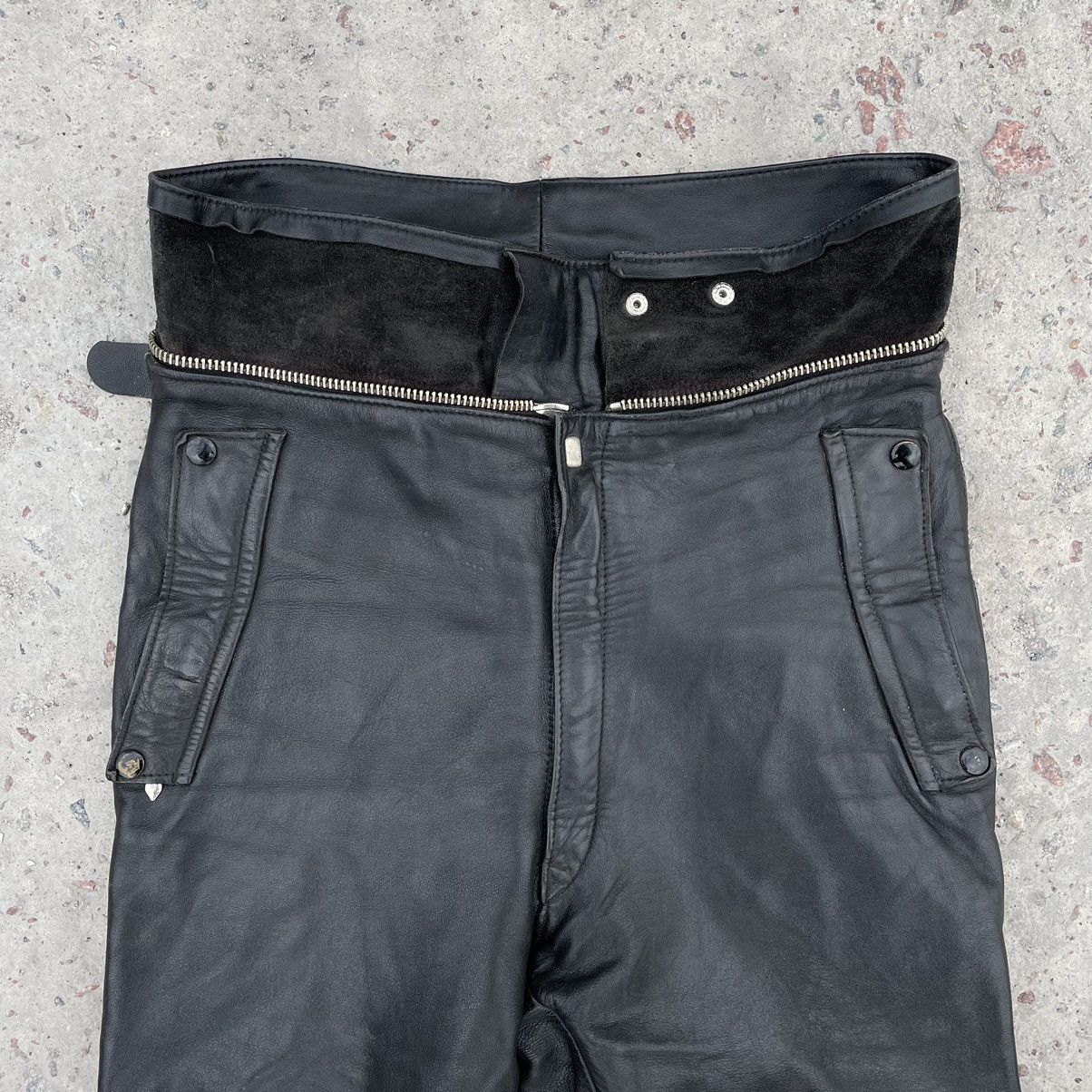 Other Vintage Moto Leather Pants 31-32 Size Y2K 90s USA style Size US 31 - 6 Thumbnail