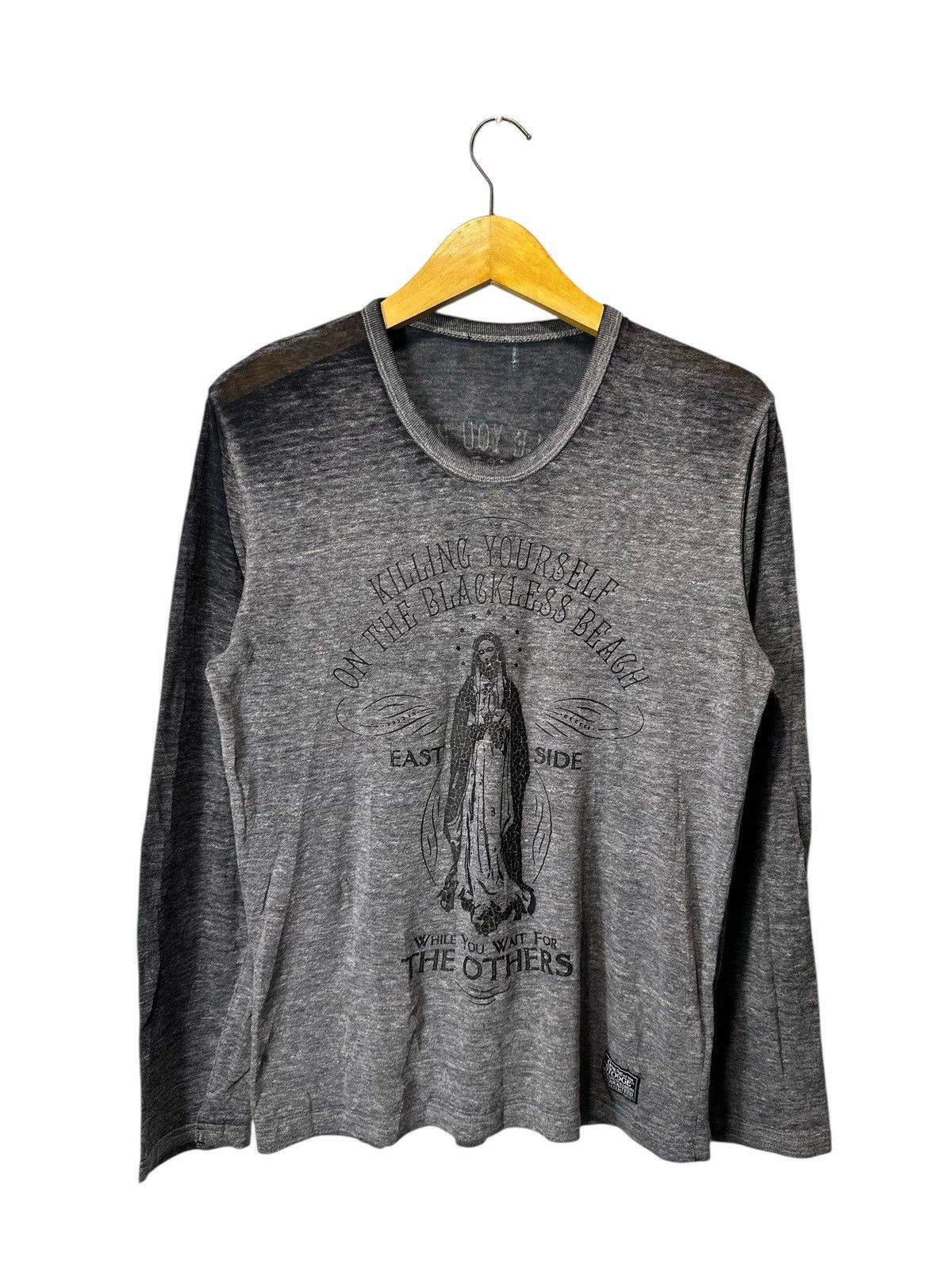 20471120 SICK TRASHED STOOGE JESUS TEE LONG SLEEVE IFSIX LGB STYLE Size US S / EU 44-46 / 1 - 3 Thumbnail