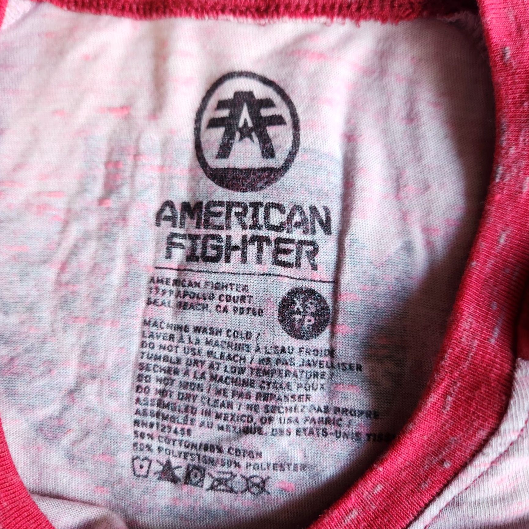 Vintage American Fighter Affliction Dalton Artisan XS Grey Pink Raglan Graphic T-Shirt Woman's MMA Gymwear Athletic Biker Tee Regular Size XS / US 0-2 / IT 36-38 - 5 Thumbnail