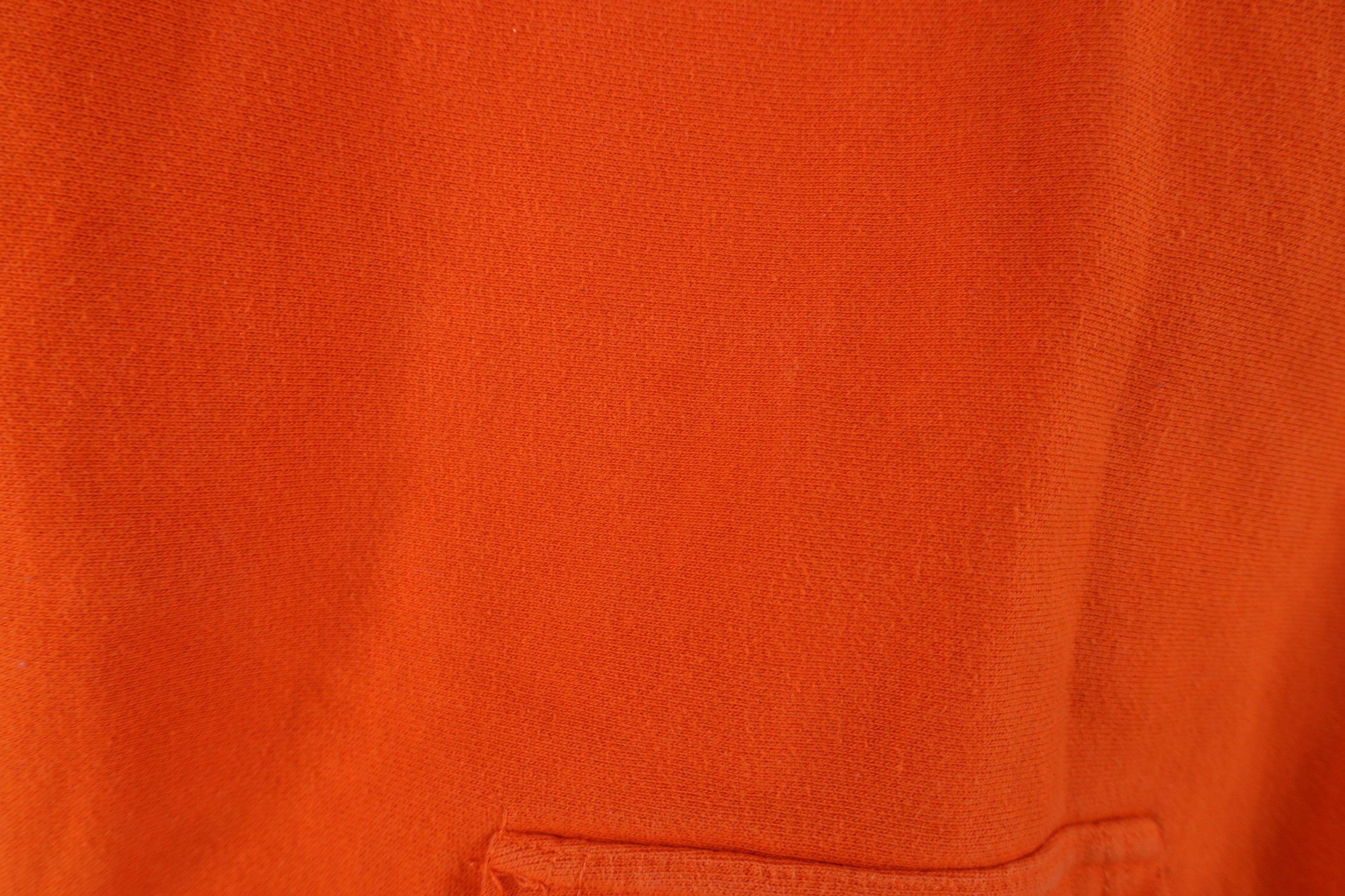Vintage Vintage 90s Green State University Heavyweight Hoodie Orange Size XS / US 0-2 / IT 36-38 - 9 Thumbnail
