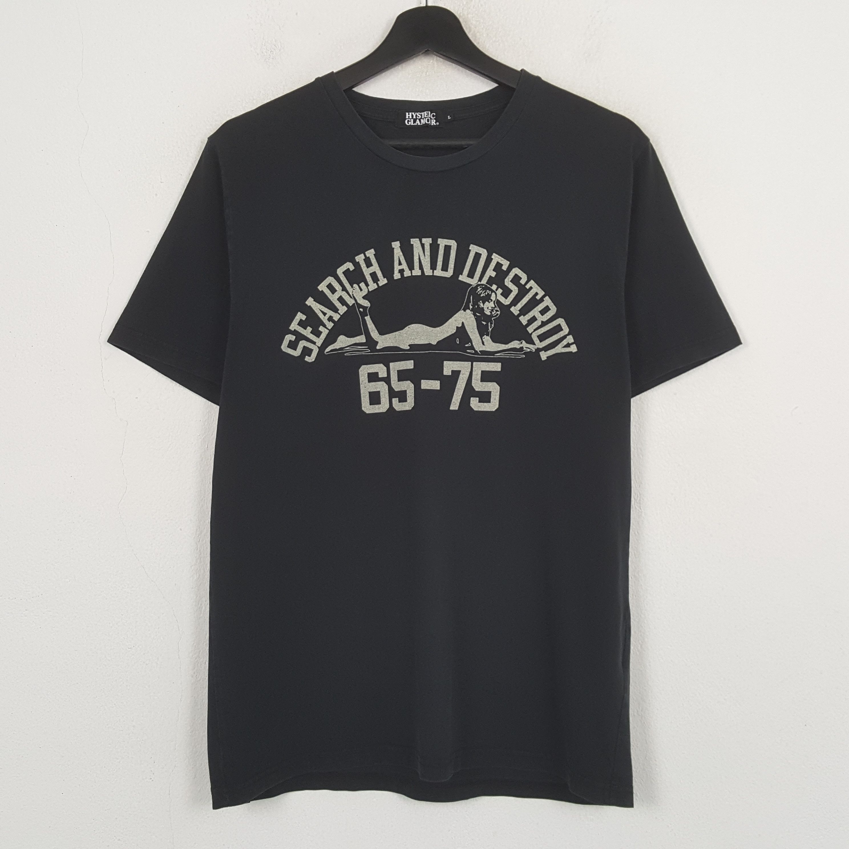 Hysteric Glamour Hysteric Glamour Search And Destroy Tshirt C299N67 Size US L / EU 52-54 / 3 - 1 Thumbnail