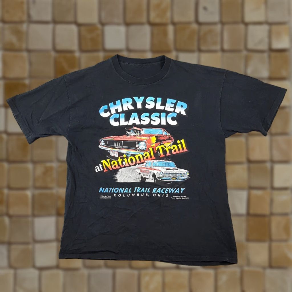 Vintage Vintage Chrysler 90s Car Show T-Shirt Men's XL Black Cotton Retro Logo Casual Size US XL / EU 56 / 4 - 1 Thumbnail