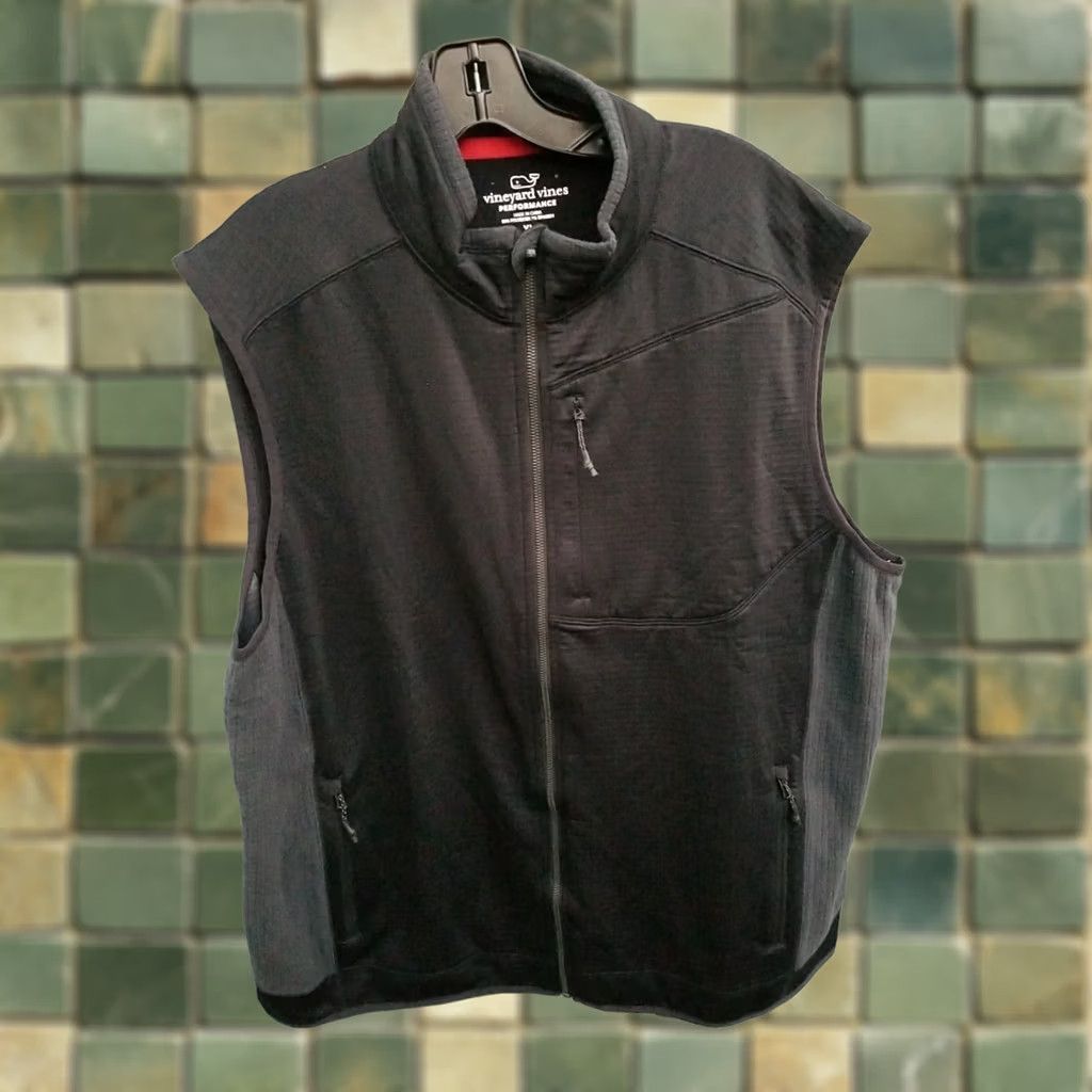 Vineyard Vines Vineyard Vines Mens XL black grey Performance thermal vest Shirt Pullover 1/4 Zip All Seasons Lightweight Moisture Wicking Zipper Logo Mens Size US XL / EU 56 / 4 - 1 Thumbnail