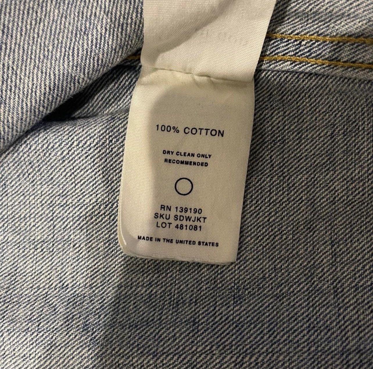 Fear of God Fear Of God “Inverted Holy Water” Selvedge Denim Jacket Size US L / EU 52-54 / 3 - 6 Thumbnail