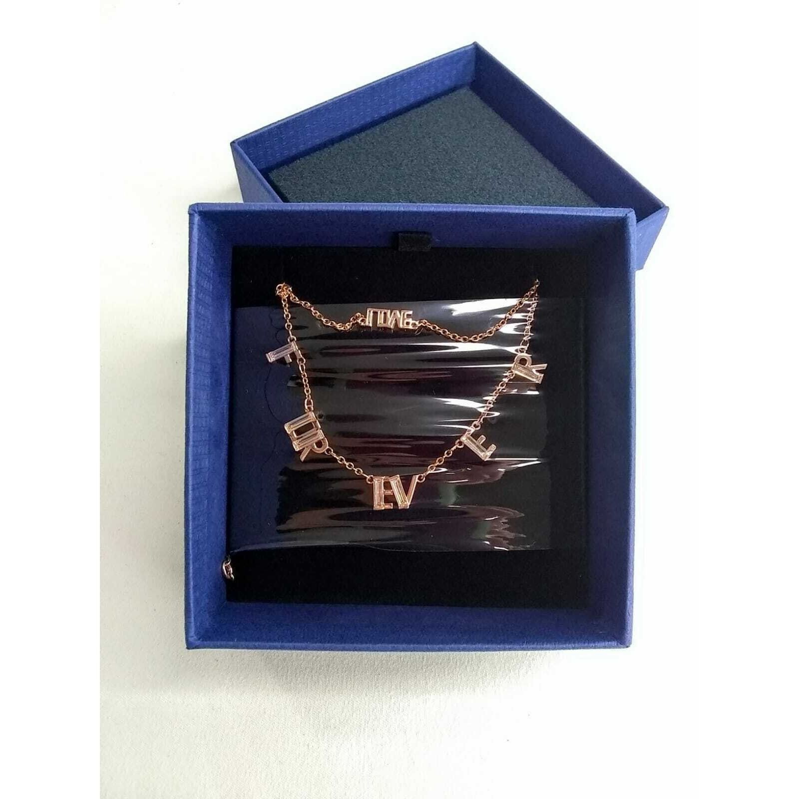 Swarovski Swarovski Duo Forever & Love Necklace set Rose Gold Tone new Size ONE SIZE - 4 Thumbnail
