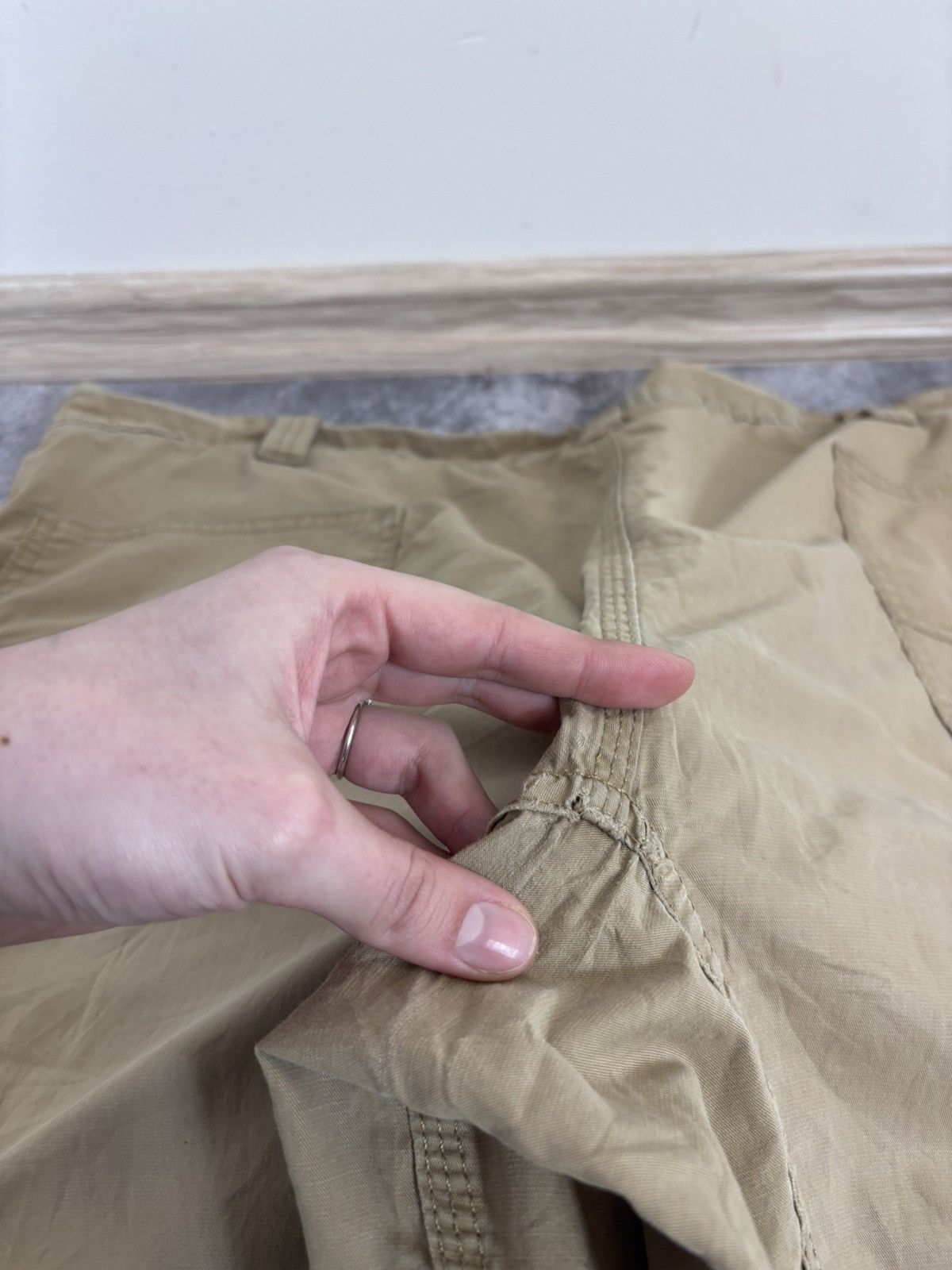 Carhartt Carhartt Relaxed Fit USA Hype Beige Brown Baggy Cargo Pants Size US 44 / EU 60 - 9 Thumbnail