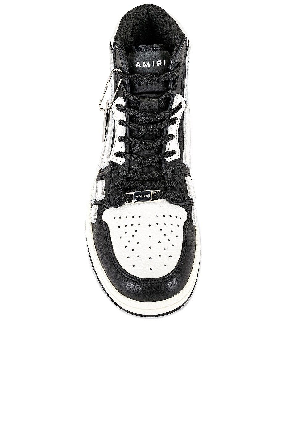 Amiri o1gr1nt0824 Skel Top Hi Sneakers in Black & White Size US 8 / IT 38 - 4 Thumbnail