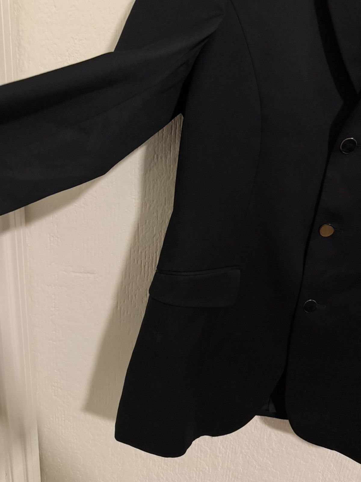 Thierry Mugler Thierry Mugler black wool blazer size 50R Size 50R - 8 Thumbnail