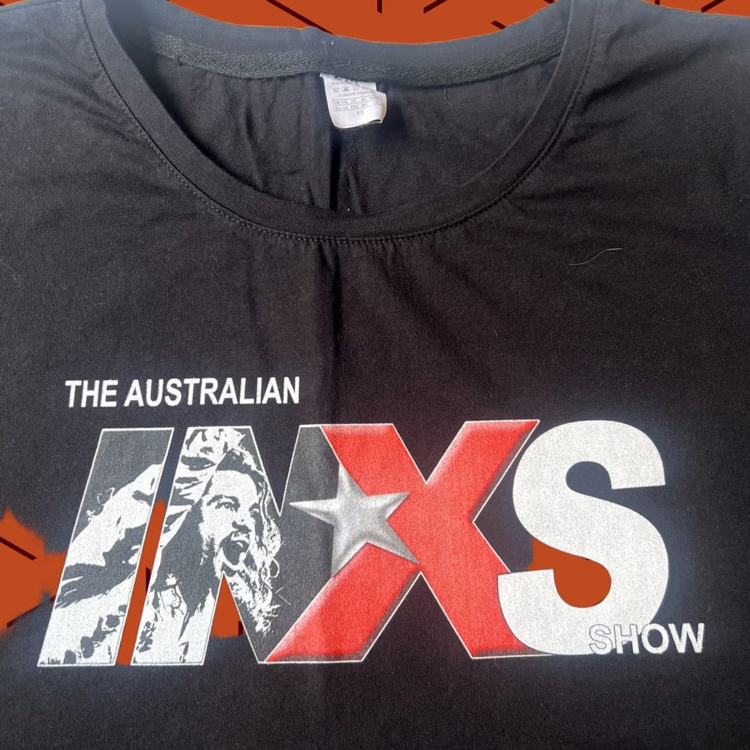 Logo 7 INXS Band Logo L/S Shirt Women 2XL Black Crew Neck Pullover Slim Official New Rock Music Limited Edition One Word: Shirt Size XXL / US 16-18 / IT 52-54 - 1 Thumbnail
