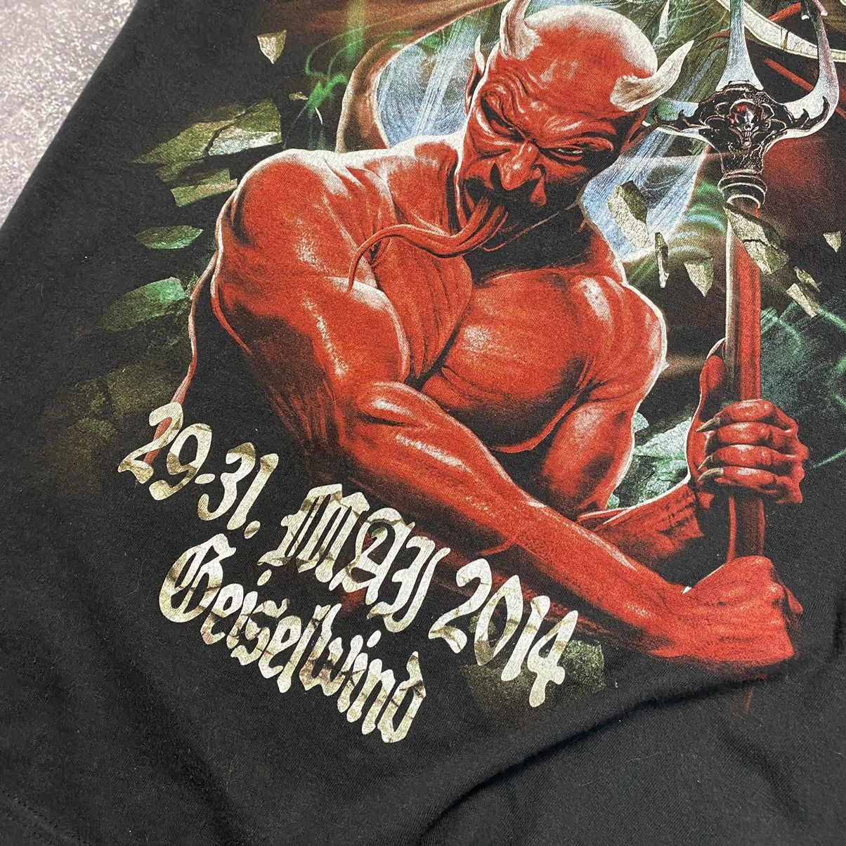 Band Tees Vintage Out & Load Festival 2014 big graphic logo tee Size US L / EU 52-54 / 3 - 6 Thumbnail