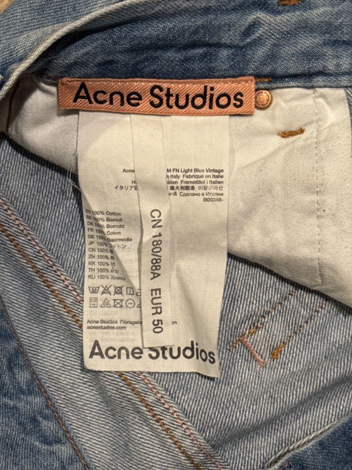 Acne Studios Acne Studios 1981M FN Blue Jeans 34x32 Size US 34 / EU 50 - 3 Thumbnail