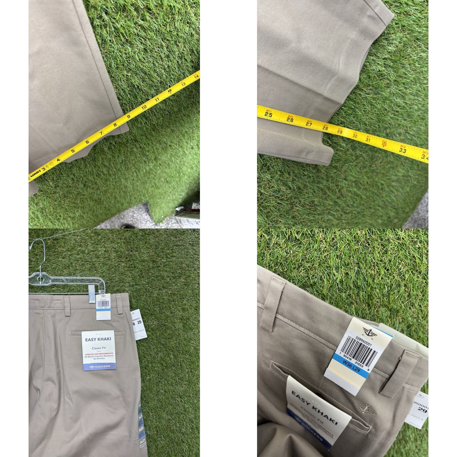Dockers DOCKERS Khakis Pants Mens 36x29 Pleated Cuffed Classic Fit Beige NWT City Preppy Vintage: No? (Oops) Size US 36 / EU 52 - 8 Thumbnail