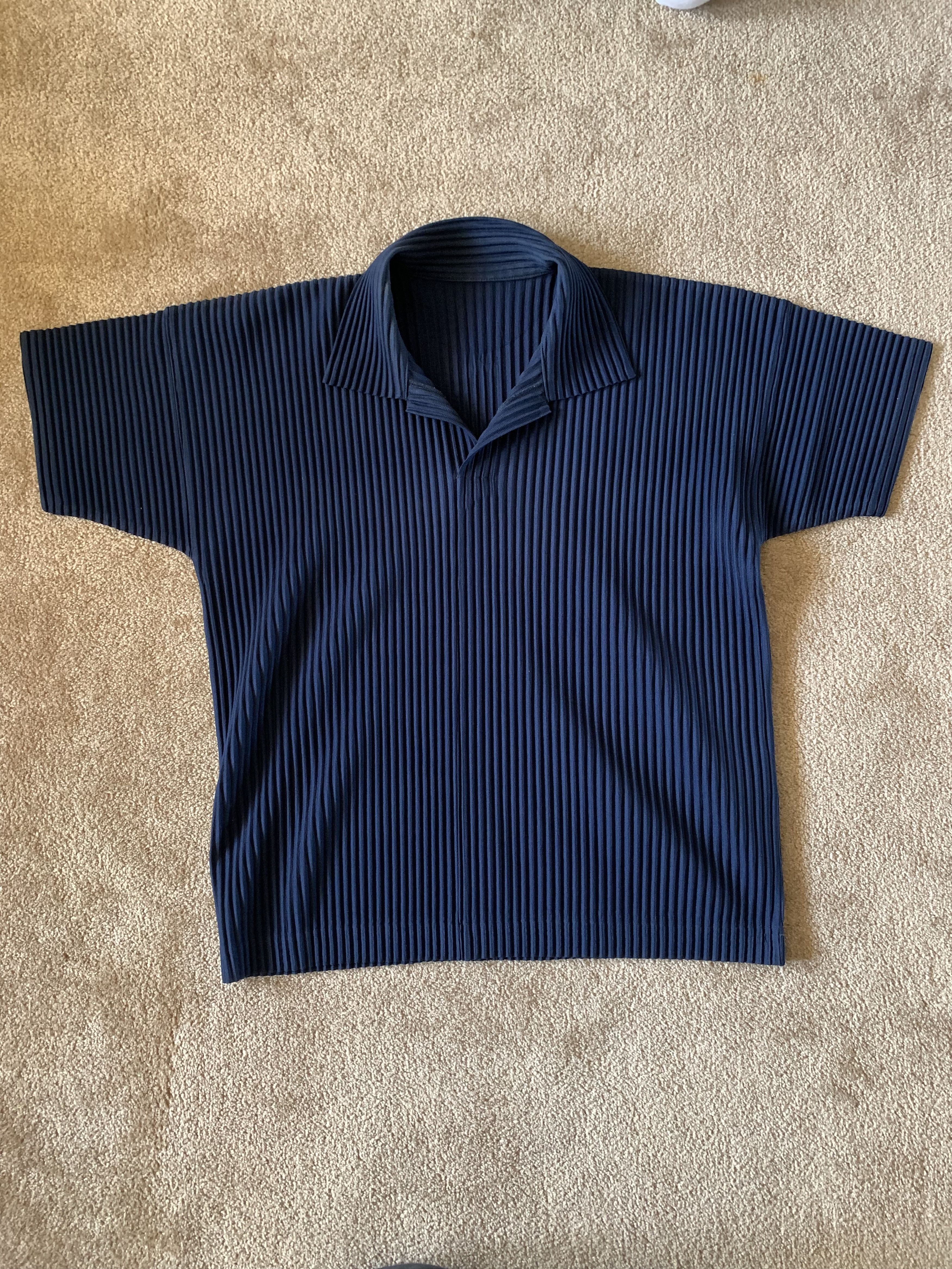Homme Plisse Issey Miyake Navy polo Size US S / EU 44-46 / 1 - 1 Thumbnail