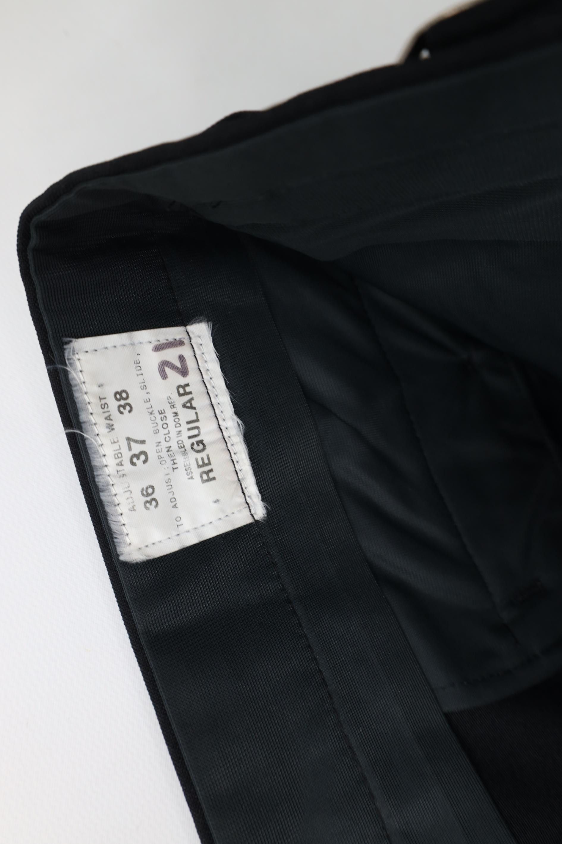 Vintage Vintage 90s Streetwear Buckle Waist Prom Tuxedo Pants Black Size US 36 / EU 52 - 6 Thumbnail