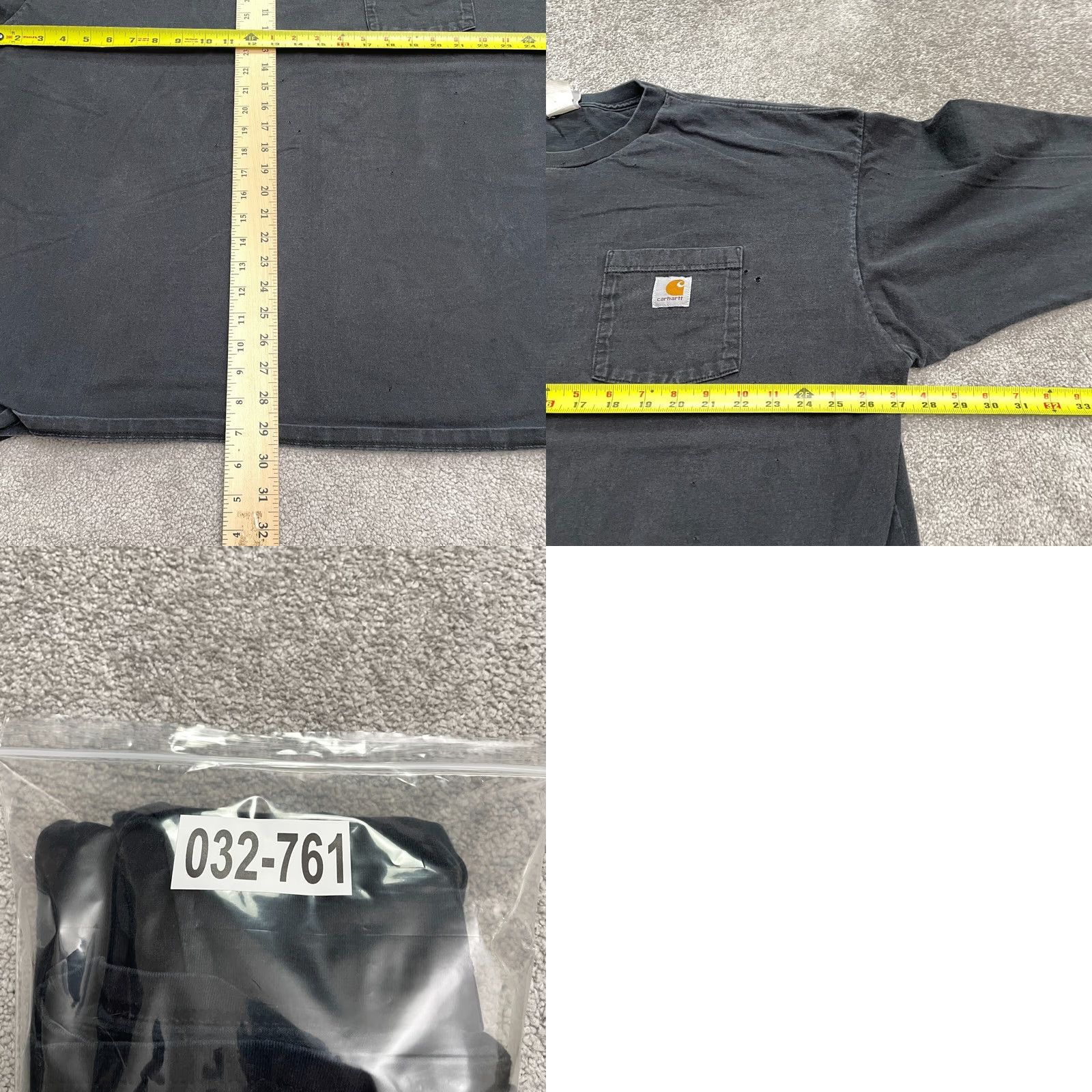 Carhartt Carhartt K126 Original Fit Shirt Mens 2XL Black Crew Neck Long Sleeve Pocket Tee Size US XXL / EU 58 / 5 - 9 Thumbnail