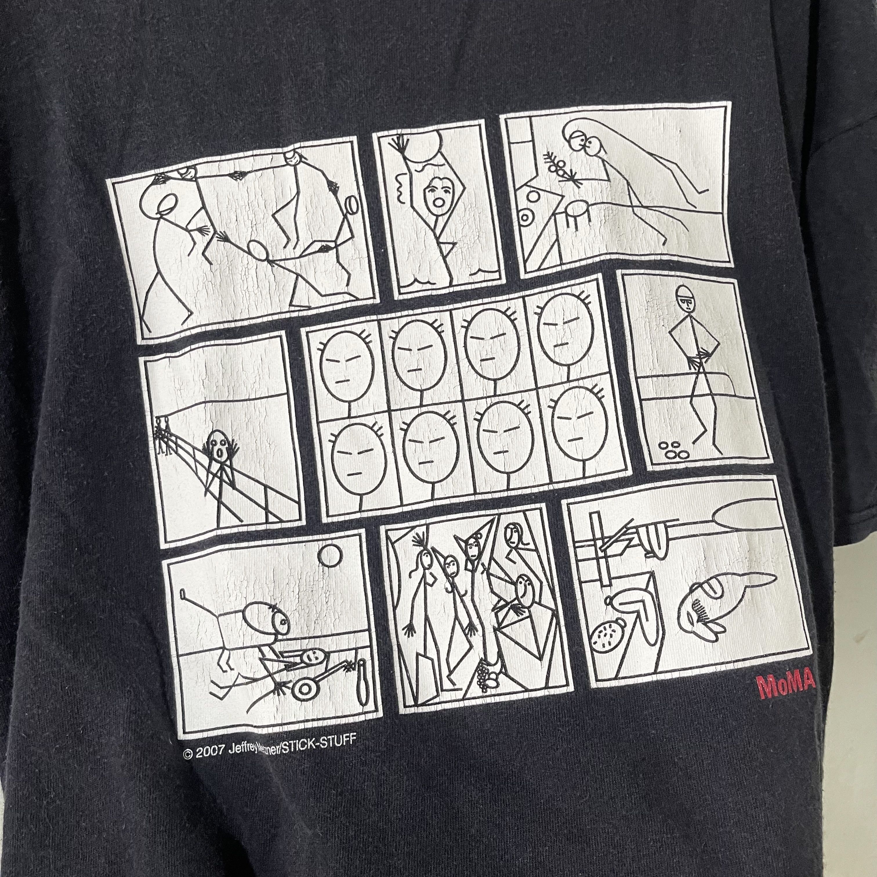 Vintage Vintage 2000s MoMA Jeffrey Matzner T-Shirt Size US XL / EU 56 / 4 - 2 Thumbnail