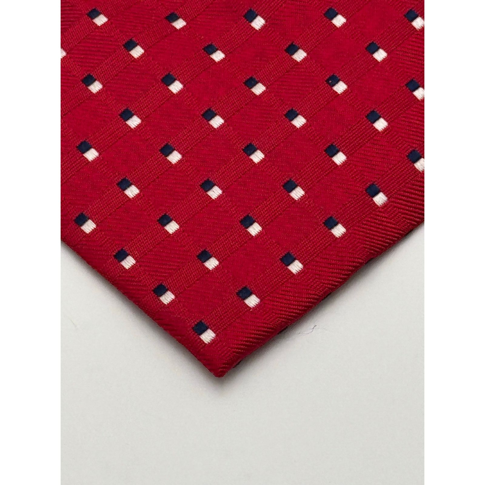 Jos. A. Bank Jos. A. Bank Executive Collection Red Geometric Silk Tie Size ONE SIZE - 4 Thumbnail