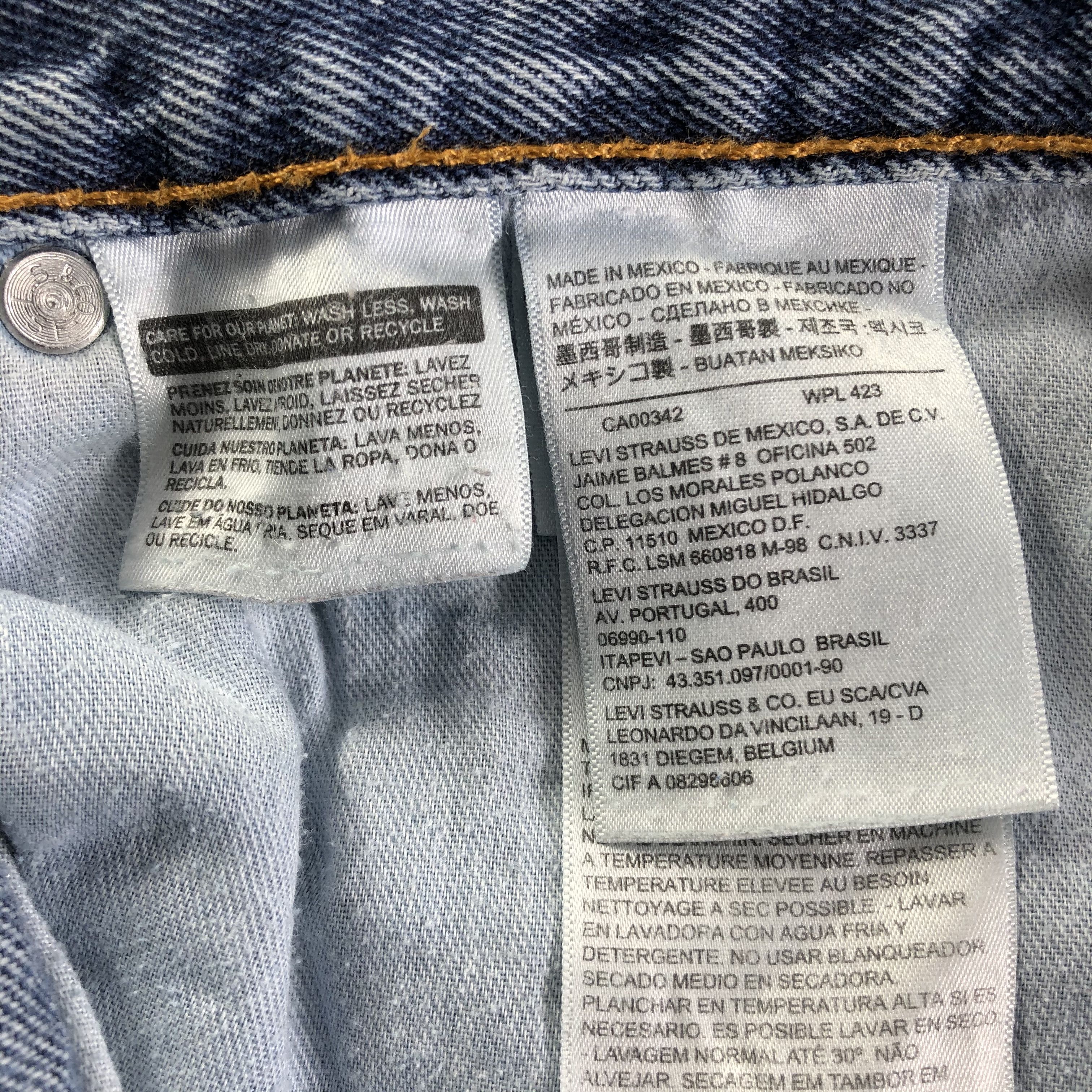 Levi's Vintage Blue Wash Levis 550 Jeans-J3530 Size US 43 - 10 Thumbnail