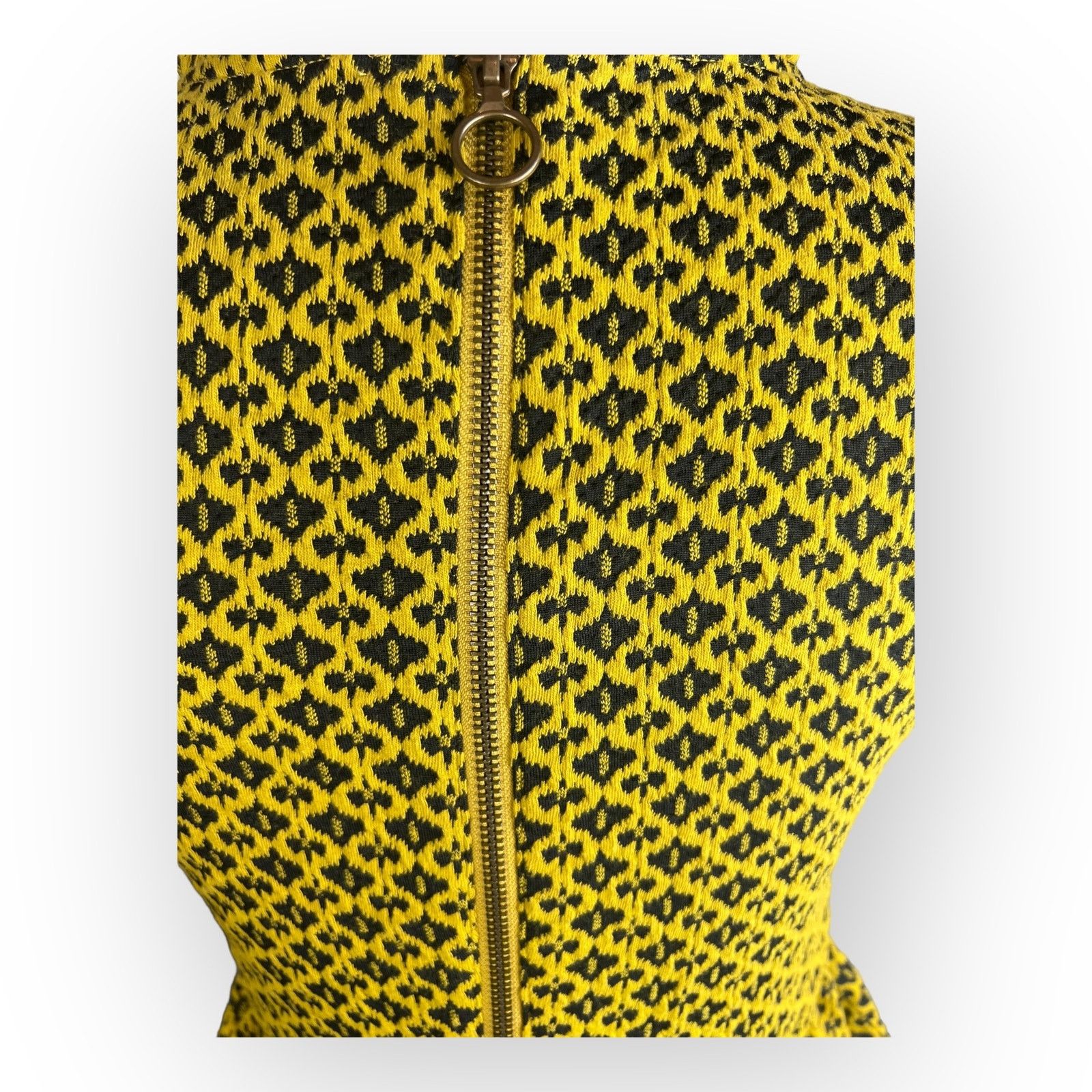 Target Basics Target Xhilaration Women's Knit Jacquard Dress Mustard Size S / US 4 / IT 40 - 6 Thumbnail