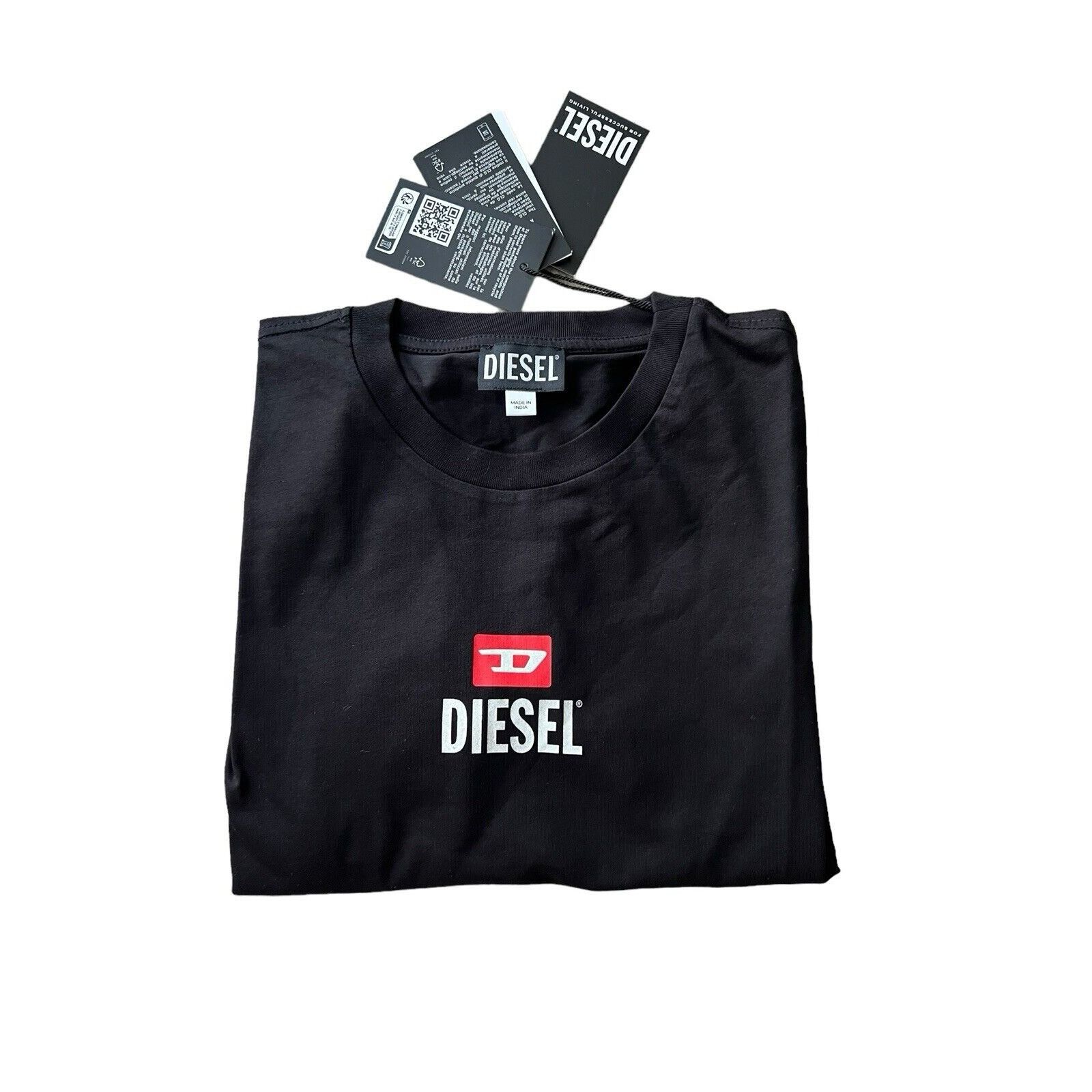 Diesel Diesel New D Logo Maglietta T-Shirt NWT $75 Black Size L Size US L / EU 52-54 / 3 - 4 Thumbnail