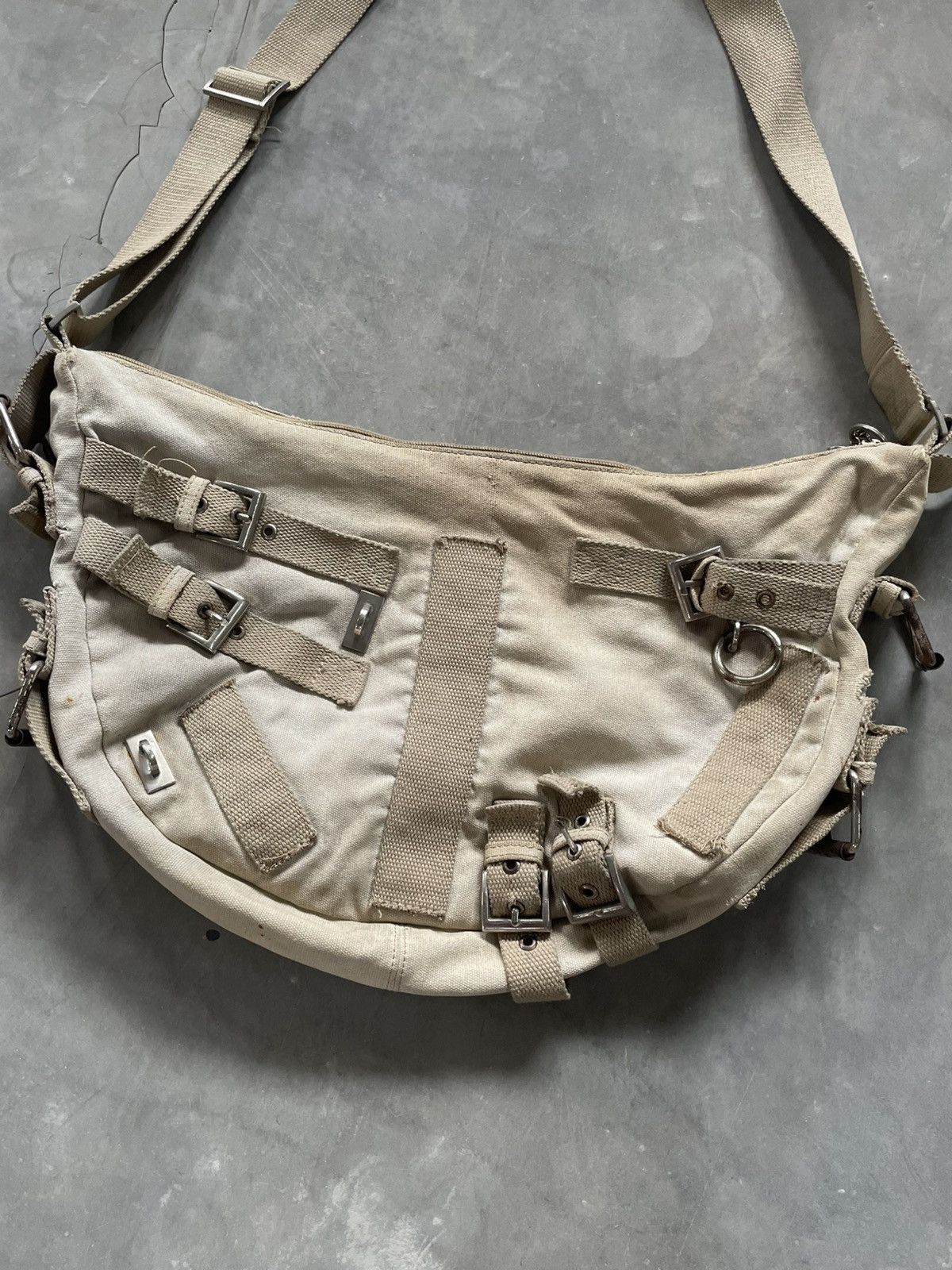 If Six Was Nine Sick Rare Military Multi Buckle Sling Bag Distressed Size ONE SIZE - 4 Thumbnail