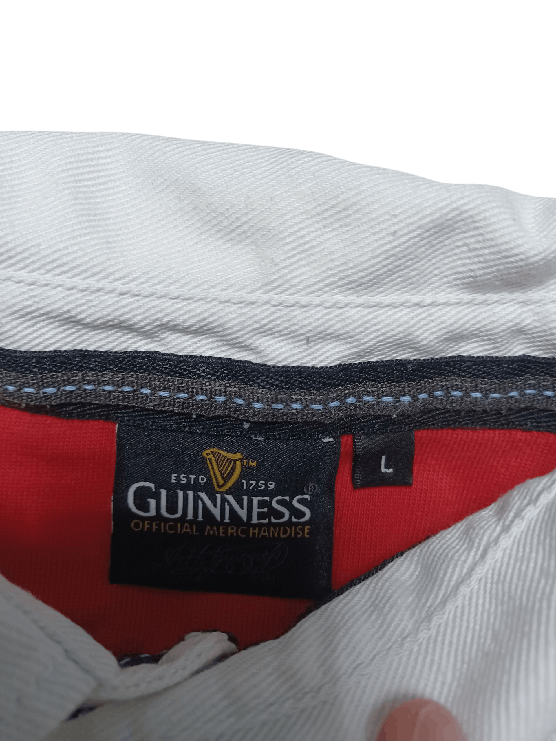 Cotton Traders GUINNESS ENGLAND RUGBY TEAM VINTAGE POLO SHIRT JERSEY Size US L / EU 52-54 / 3 - 6 Thumbnail