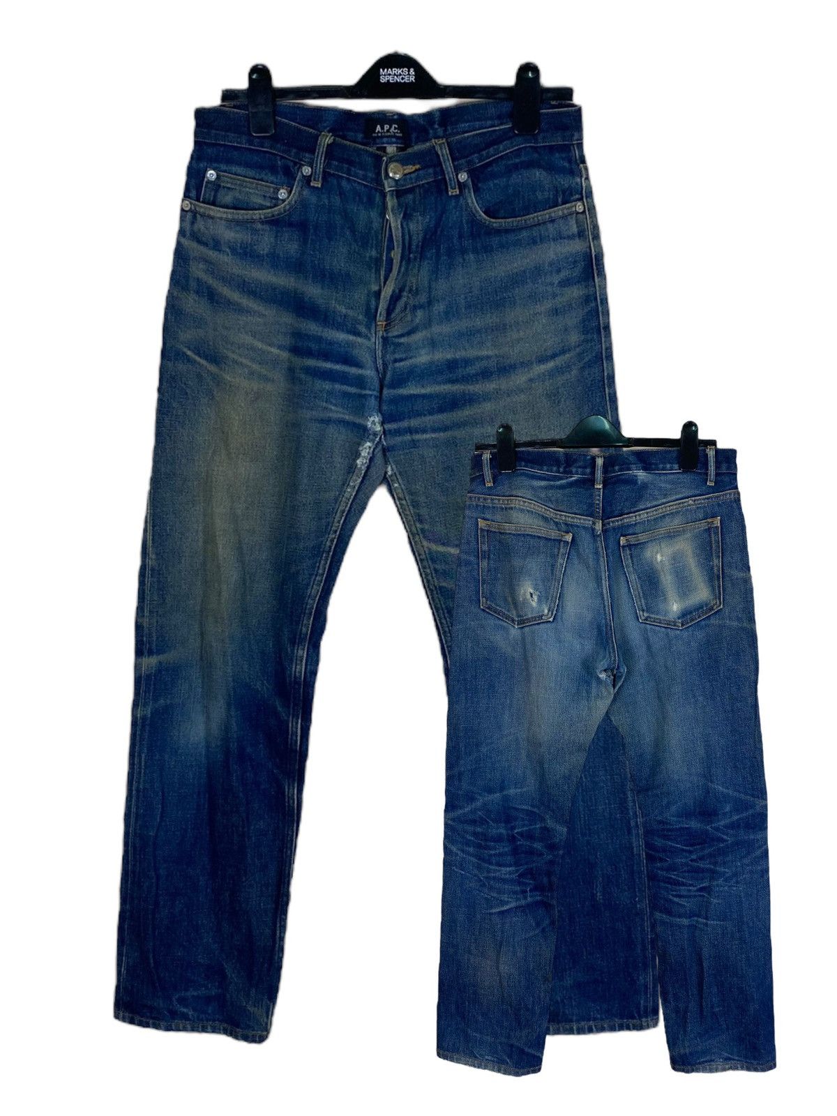 A.P.C. Vintage A.P.C Distressed Selvedge Denim Size US 33 - 1 Thumbnail
