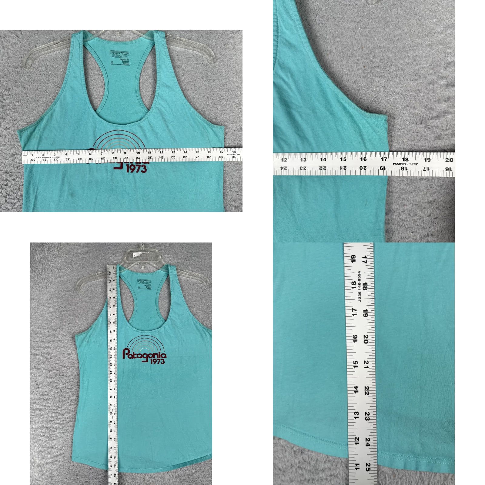 Patagonia Patagonia Tank Top Womens M Blue Racerback 1973 Graphic Lightweight Sleeveless Activewear Shirt Size M / US 6-8 / IT 42-44 - 8 Thumbnail