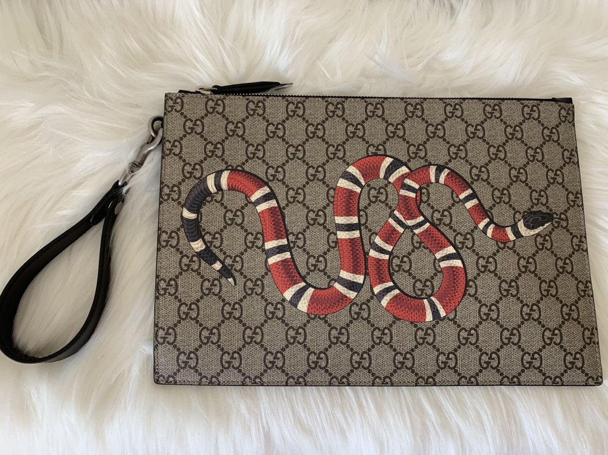 Gucci Gucci Bestiary Pouch with Kingsnake Size ONE SIZE - 4 Thumbnail