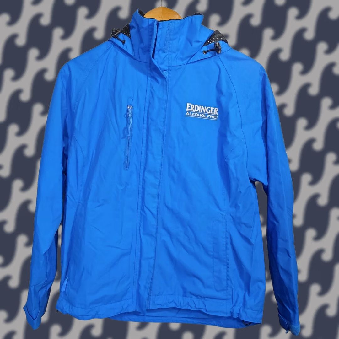 Vintage VINTAGE Russell Erdinger Non-Alcoholic Blue Jacket Size L Hooded Winter Windbreaker Size US L / EU 52-54 / 3 - 1 Thumbnail