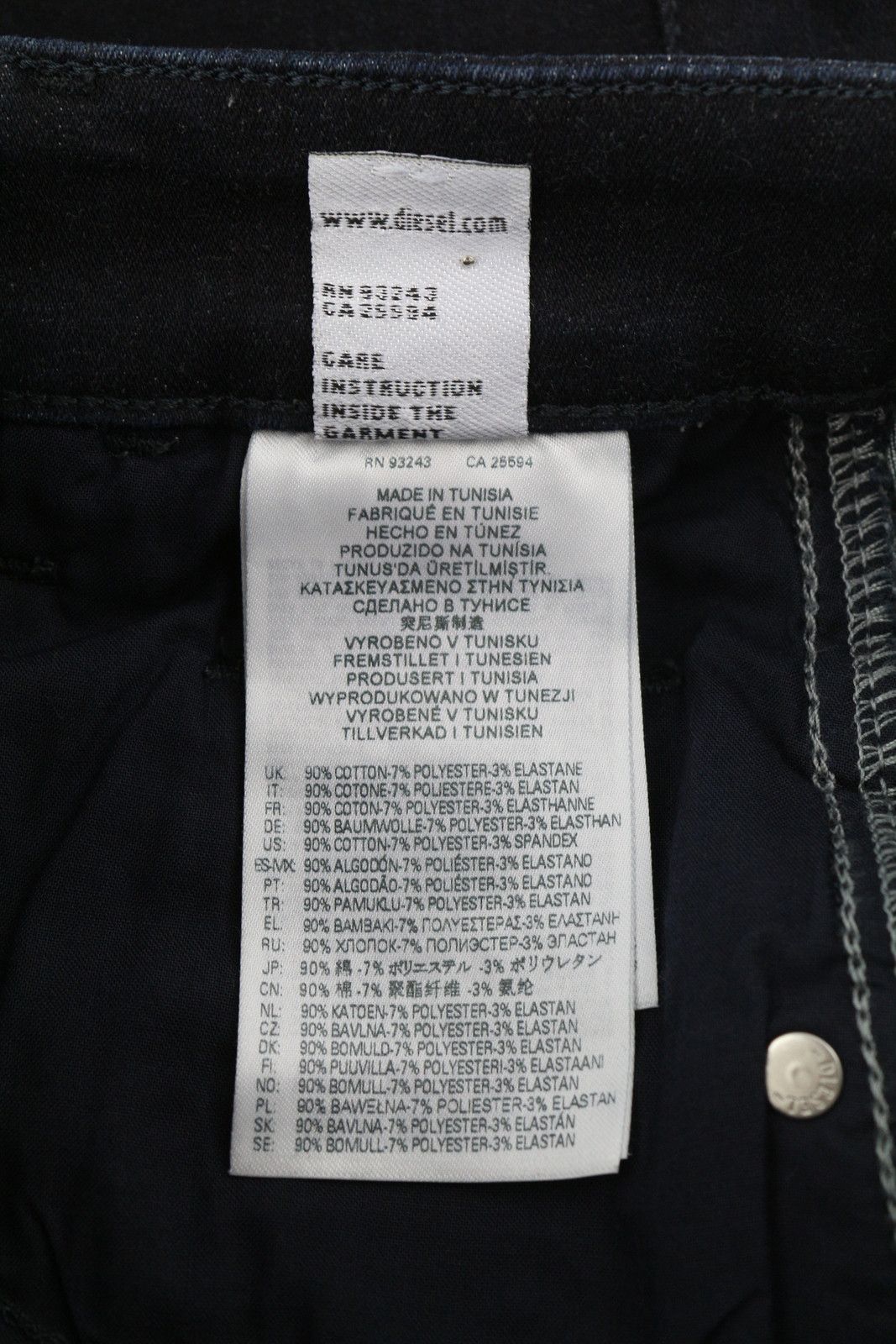Diesel SLANDY-HIGH 009CW W26/L32 Super Skinny High Waist 40673 Size 26" / US 2 / IT 38 - 8 Thumbnail