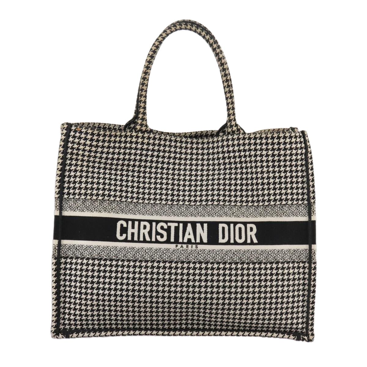 Book Tote Black Canvas Tote Bag (Pre-Owned)