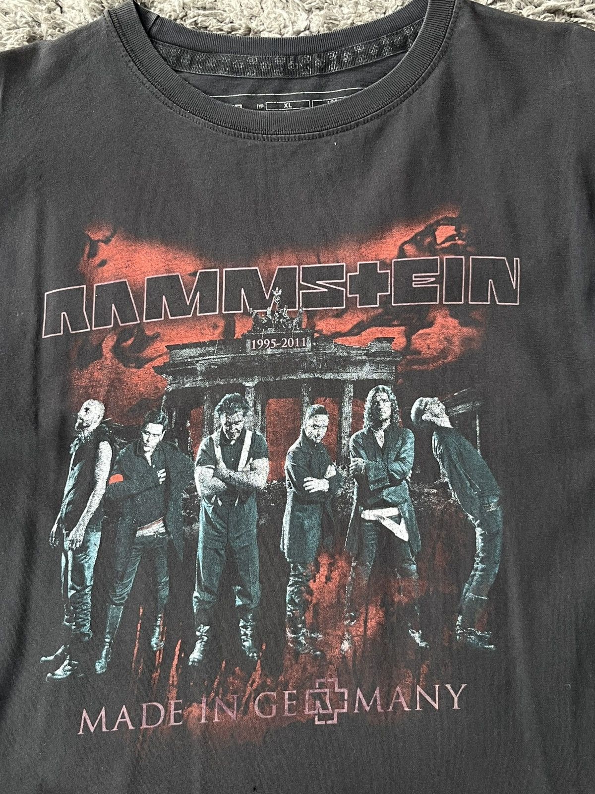 Vintage Vintage T-shirt Rammstein Europe Tour 2012 MADE IN GERMANY Size US XL / EU 56 / 4 - 3 Thumbnail