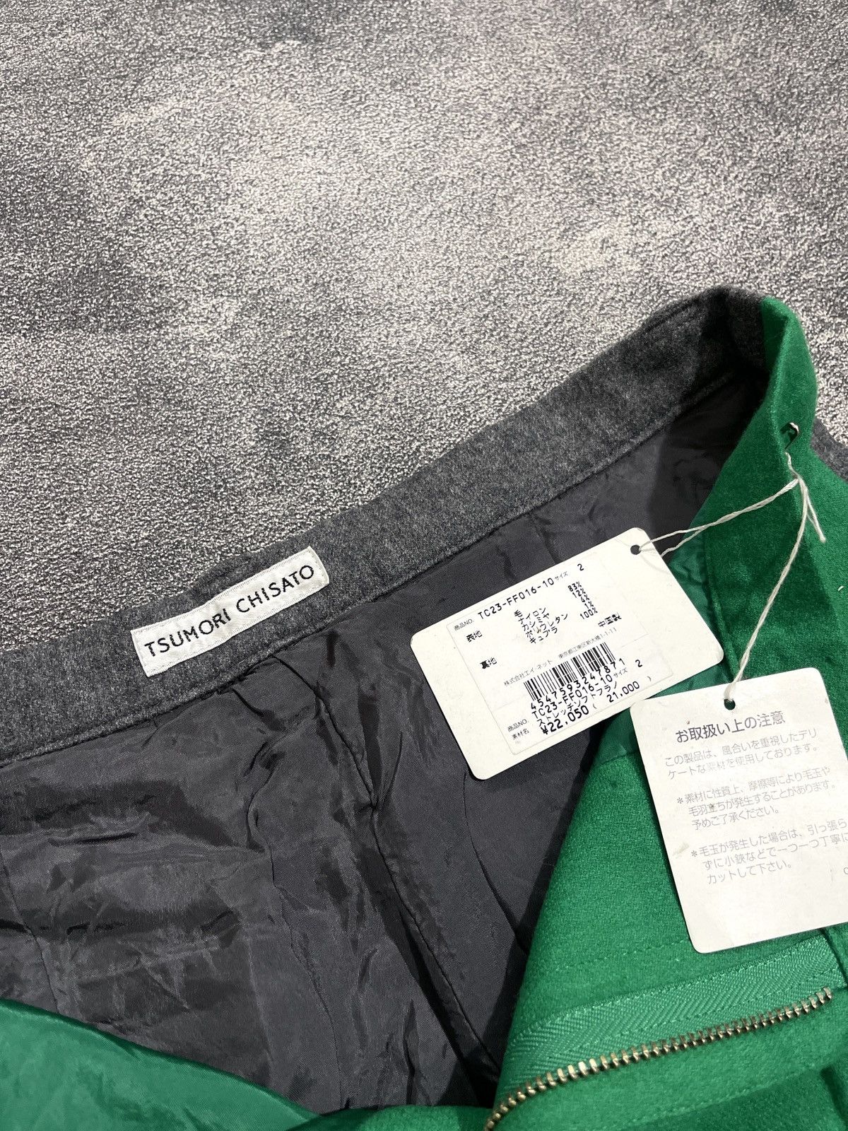 Issey Miyake Rare Wool Pants Tsumori Chisato reconstructed midi skirt Size 29" - 7 Thumbnail