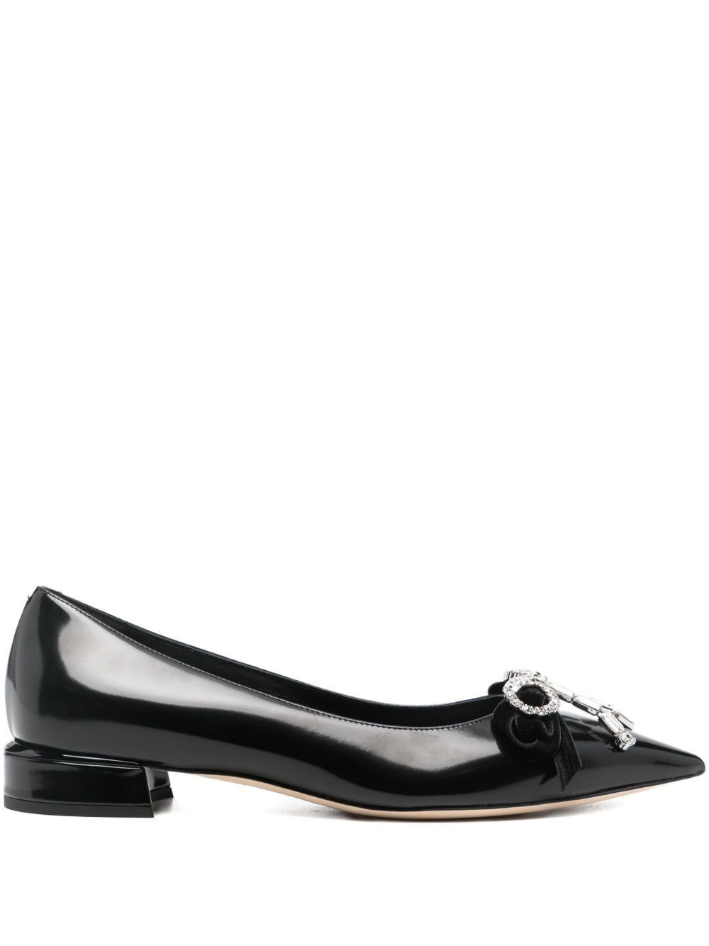 Jimmy Choo AURIA LEATHER BALLET FLATS Size US 11 / IT 41 - 1 Thumbnail