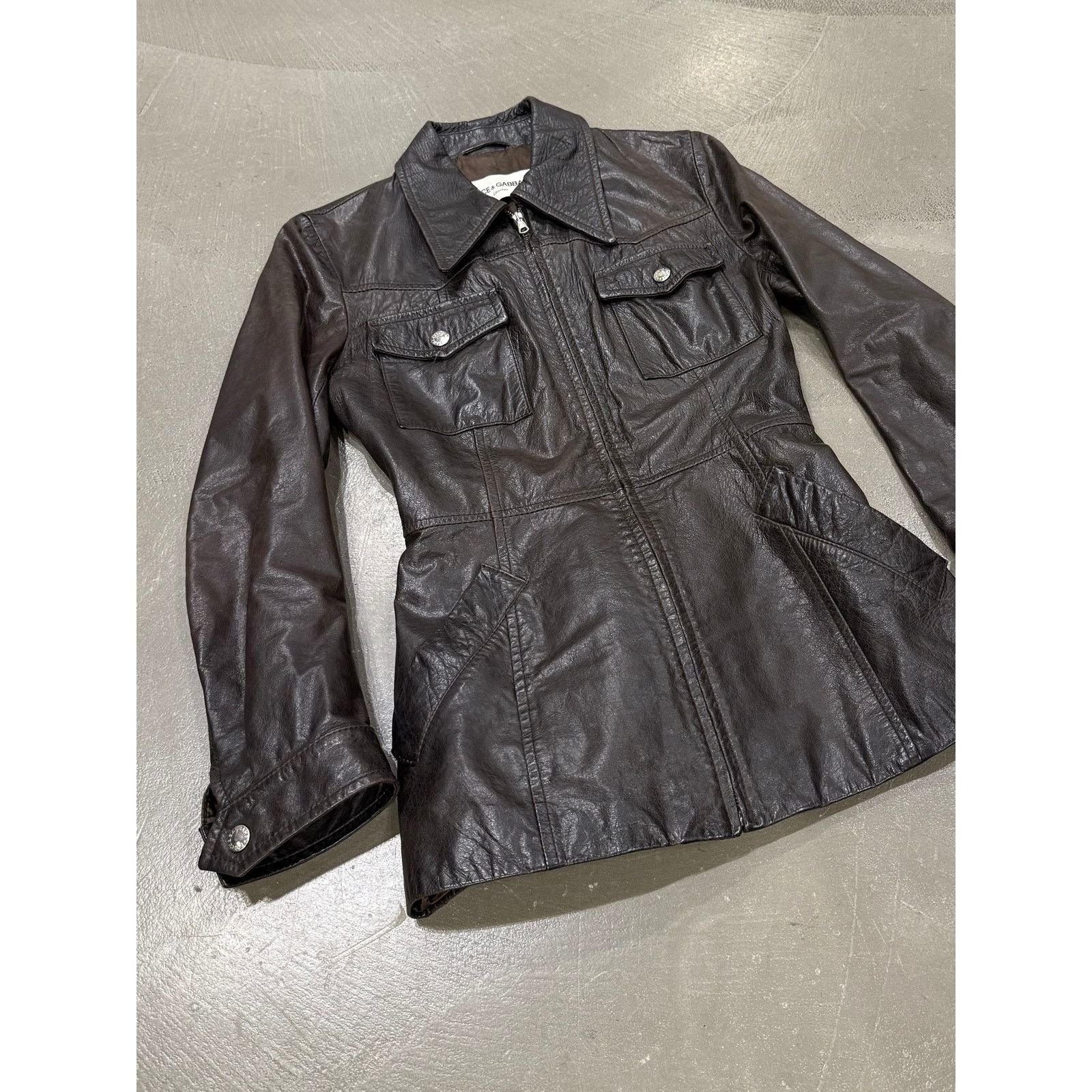Dolce & Gabbana 1990s Dolce & Gabbana leather belted coat Size M / US 6-8 / IT 42-44 - 3 Thumbnail