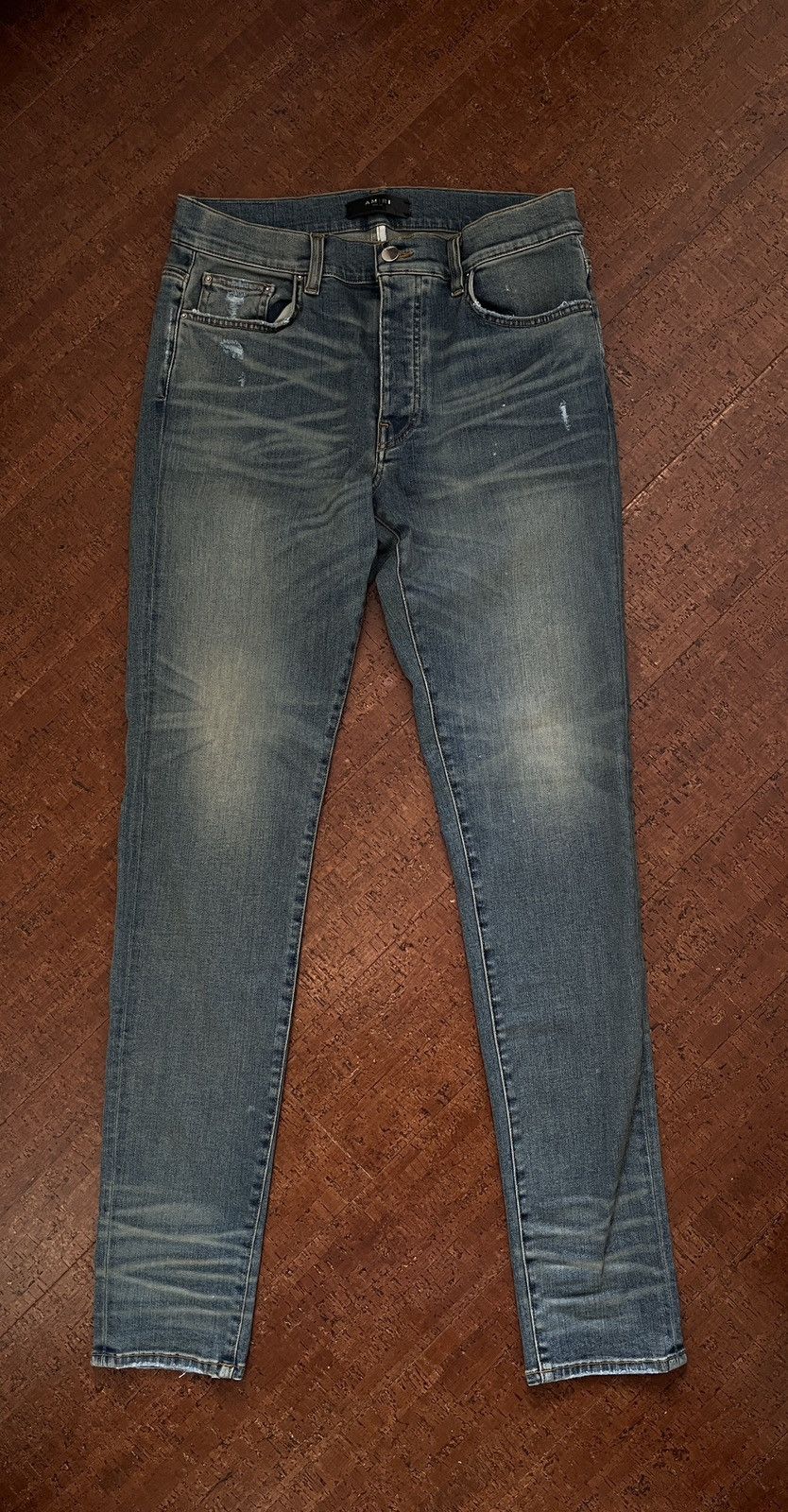 Amiri Amiri indigo stack denim Size US 33 - 1 Thumbnail